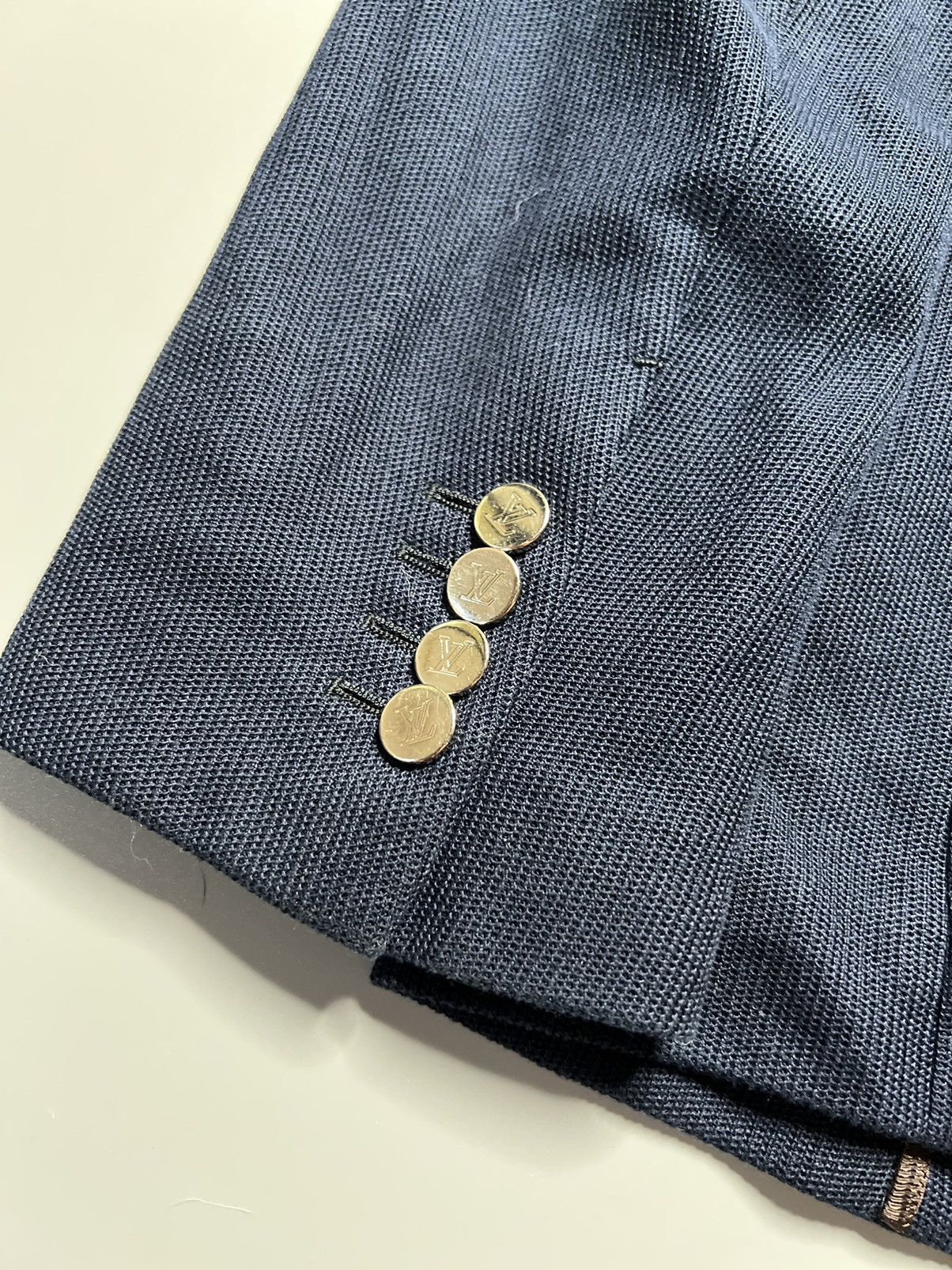 Kim Jones Louis Vuitton Textured cotton 2Buttons blazer Size 50L - 5 Thumbnail