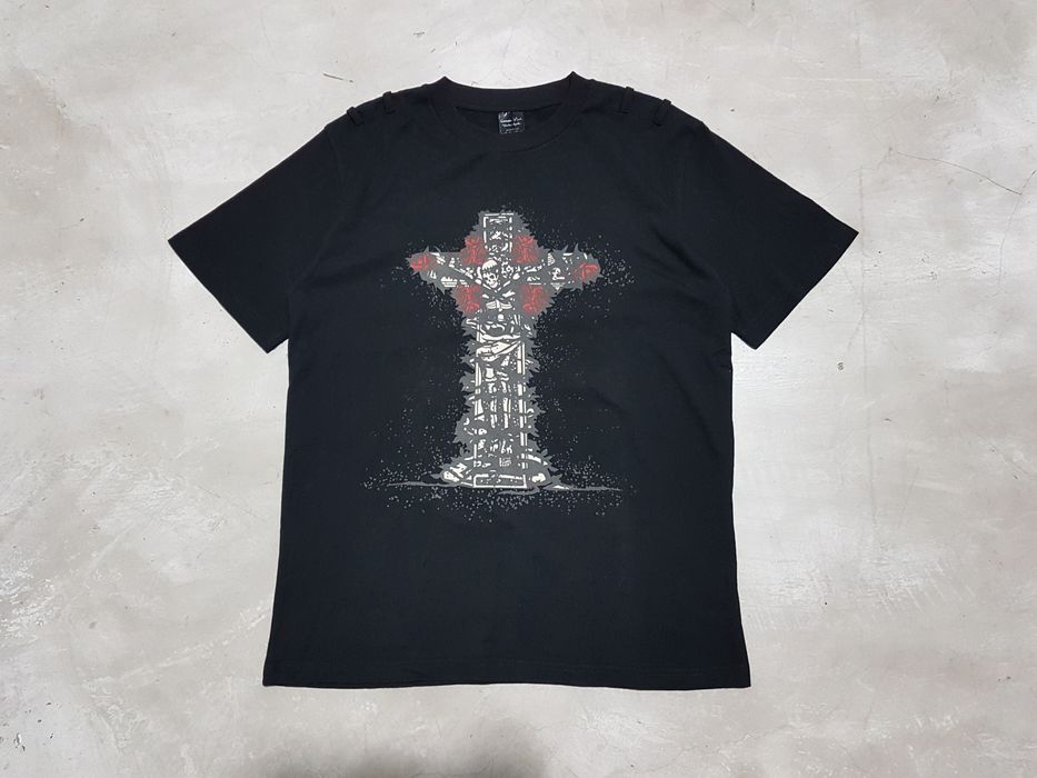 Number (N)ine OG Number Nine Skeleton Crucifix T-Shirt | Grailed