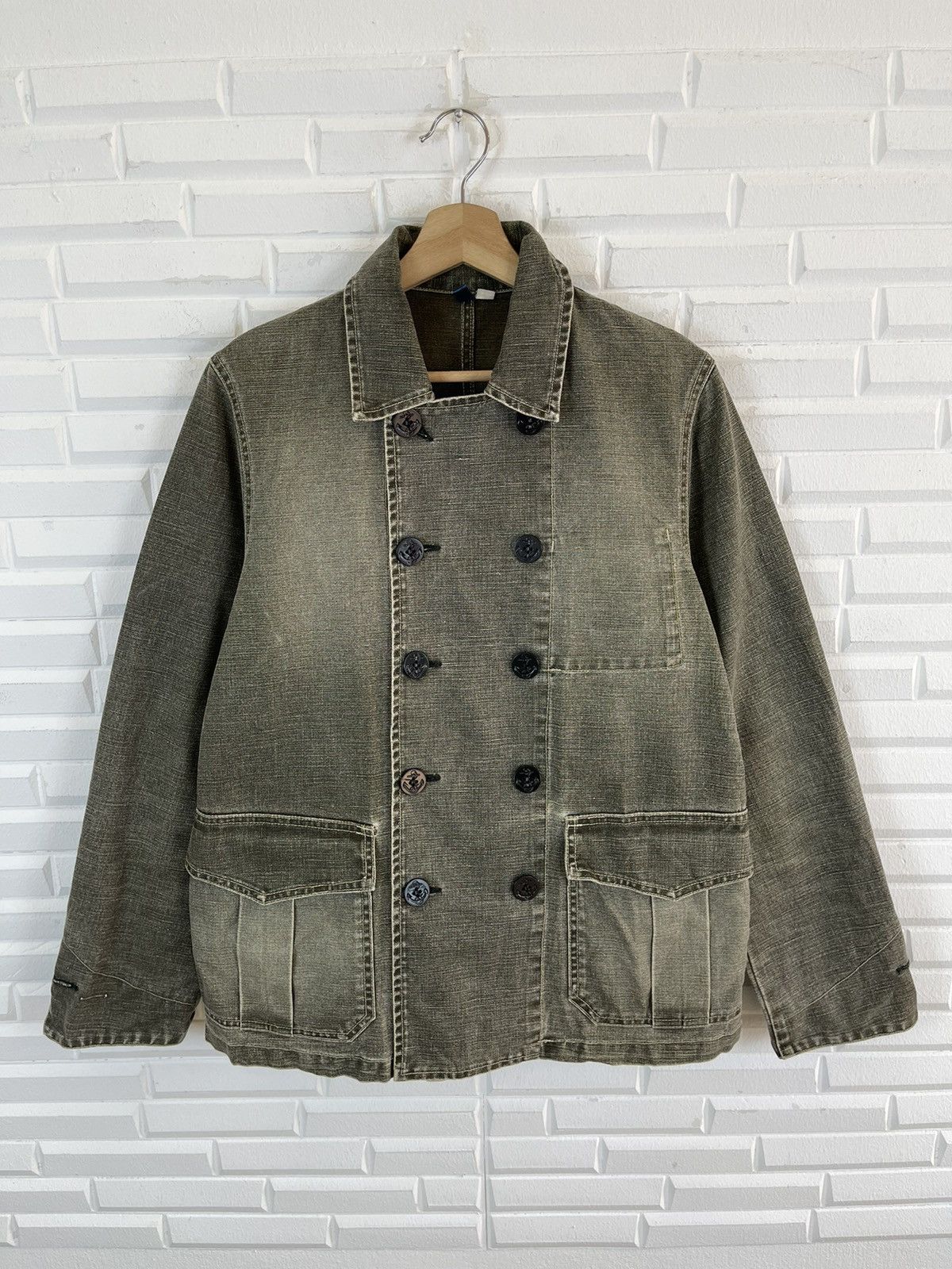 Japanese Brand 90’s Denim GOWEST Chore Worker Military Outdoor Japan Size US M / EU 48-50 / 2 - 1 Thumbnail