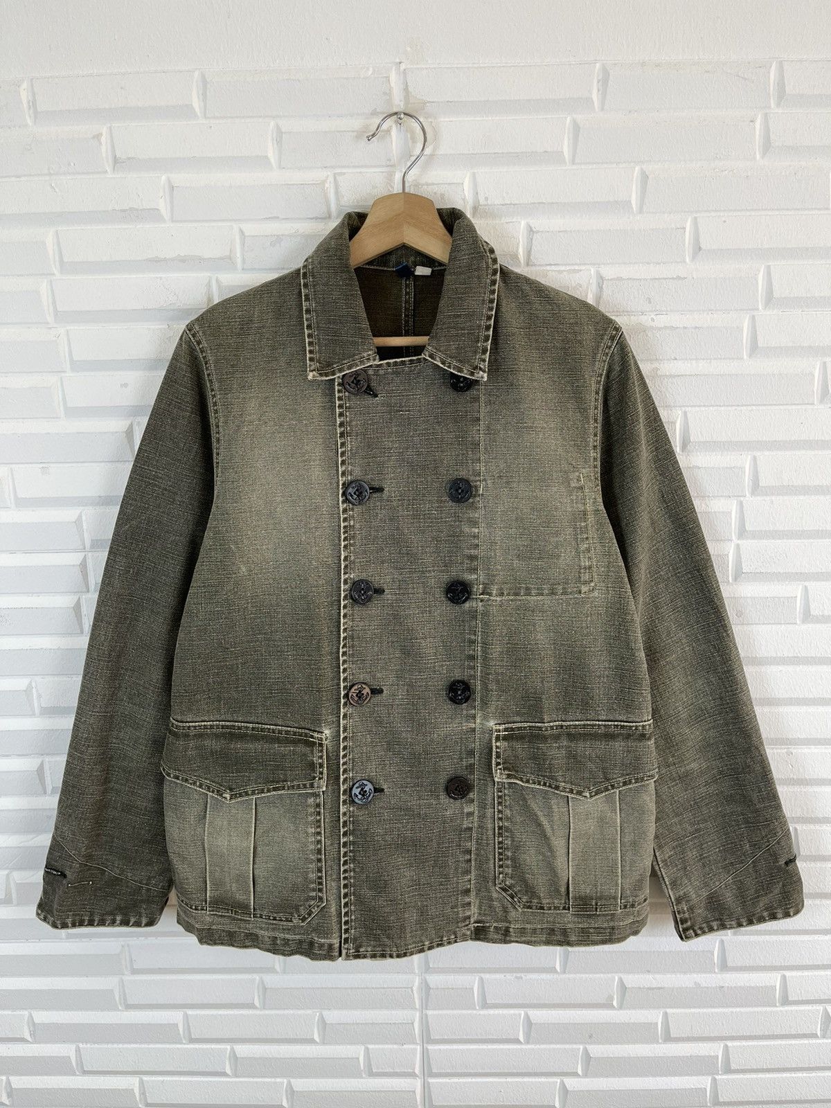 Japanese Brand 90’s Denim GOWEST Chore Worker Military Outdoor Japan Size US M / EU 48-50 / 2 - 6 Thumbnail