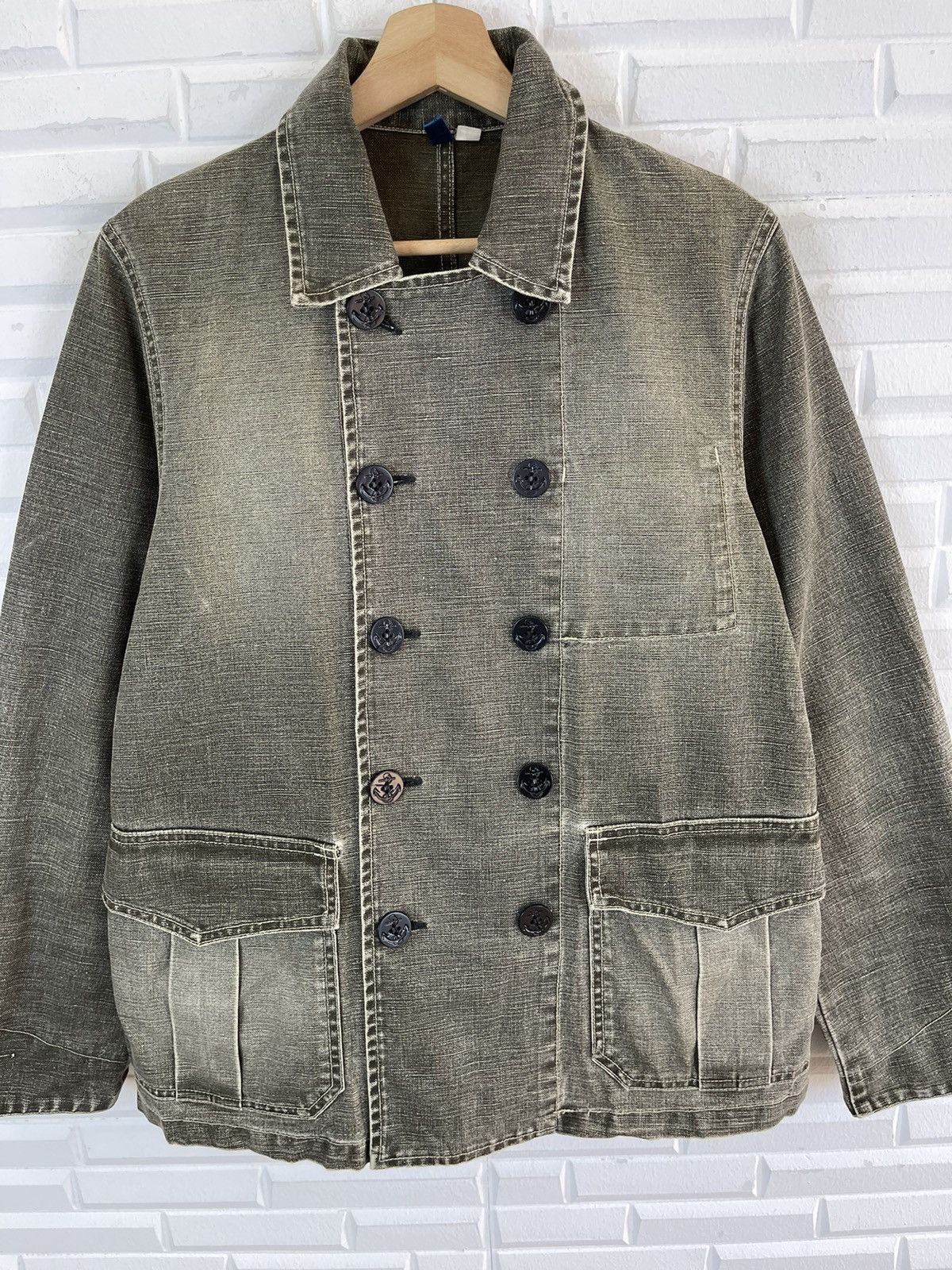 Japanese Brand 90’s Denim GOWEST Chore Worker Military Outdoor Japan Size US M / EU 48-50 / 2 - 2 Thumbnail