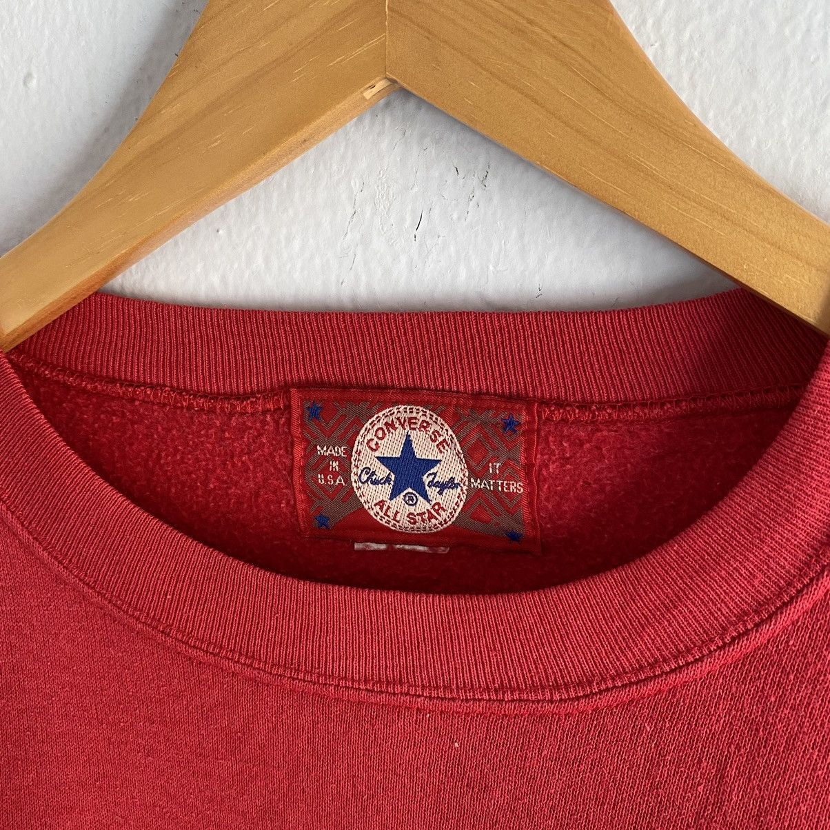 Converse × Vintage vintage 90s converse sweatshirt Size US M / EU 48-50 / 2 - 6 Thumbnail