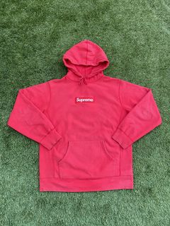 Supreme Red Louis Vuitton Box Logo Hoodie – On The Arm