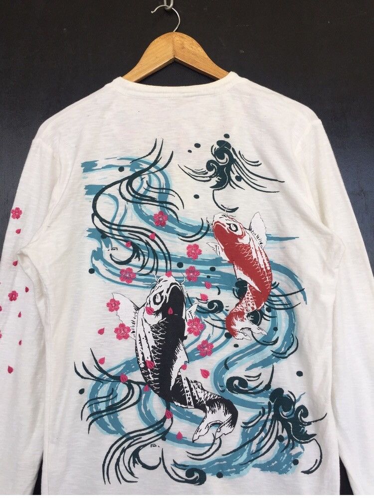 Japanese Brand 💥JAPANESE SUKAJAN OVERPRINT SHIRT Size US M / EU 48-50 / 2 - 2 Thumbnail