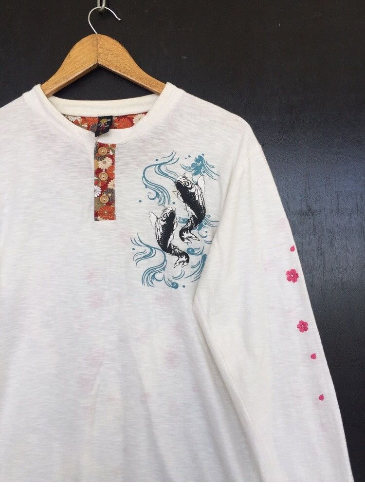 Japanese Brand 💥JAPANESE SUKAJAN OVERPRINT SHIRT Size US M / EU 48-50 / 2 - 4 Thumbnail