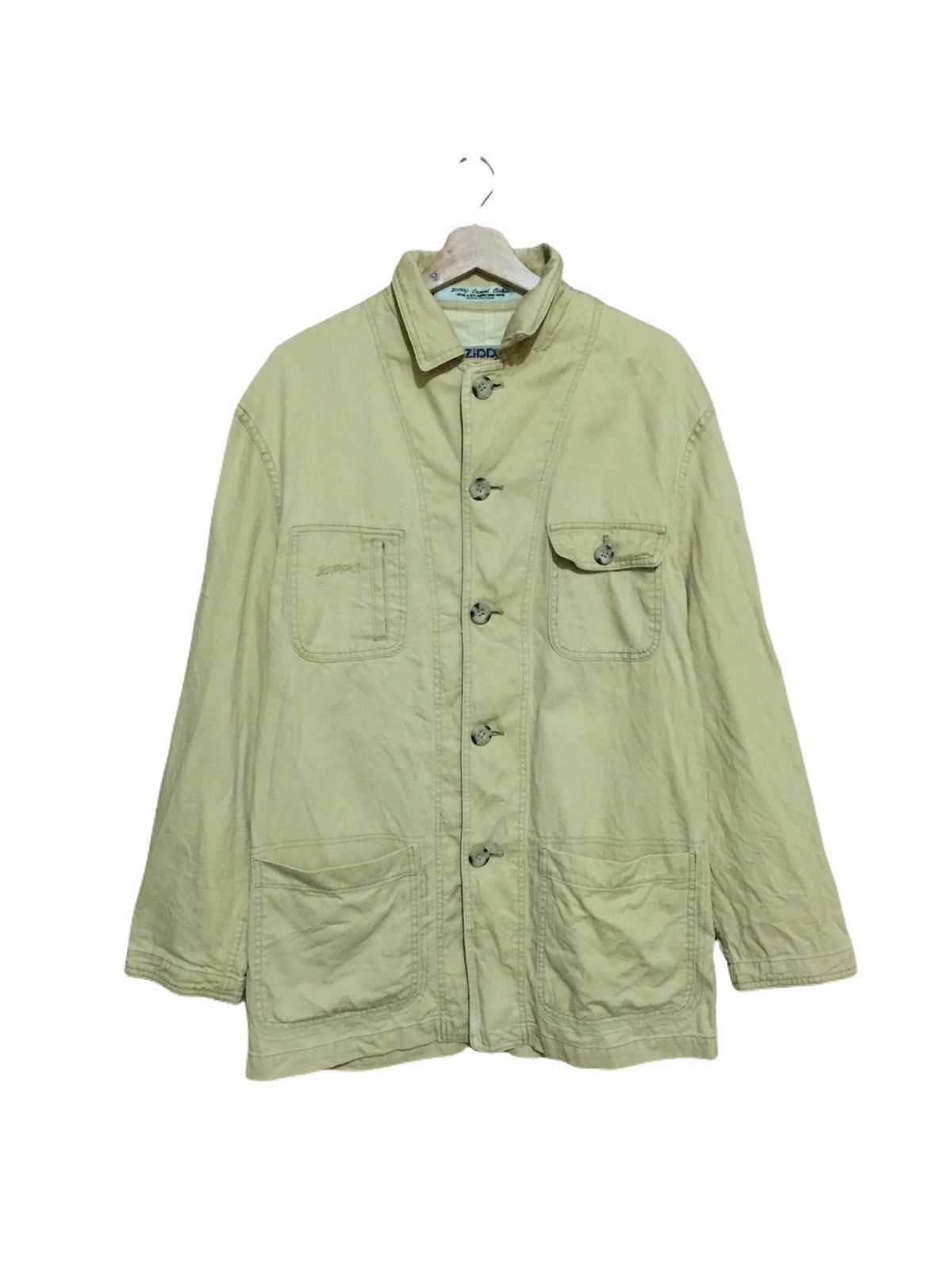 Japanese Brand Vintage Zippo American Classic Chore Jacket Size US L / EU 52-54 / 3 - 1 Thumbnail