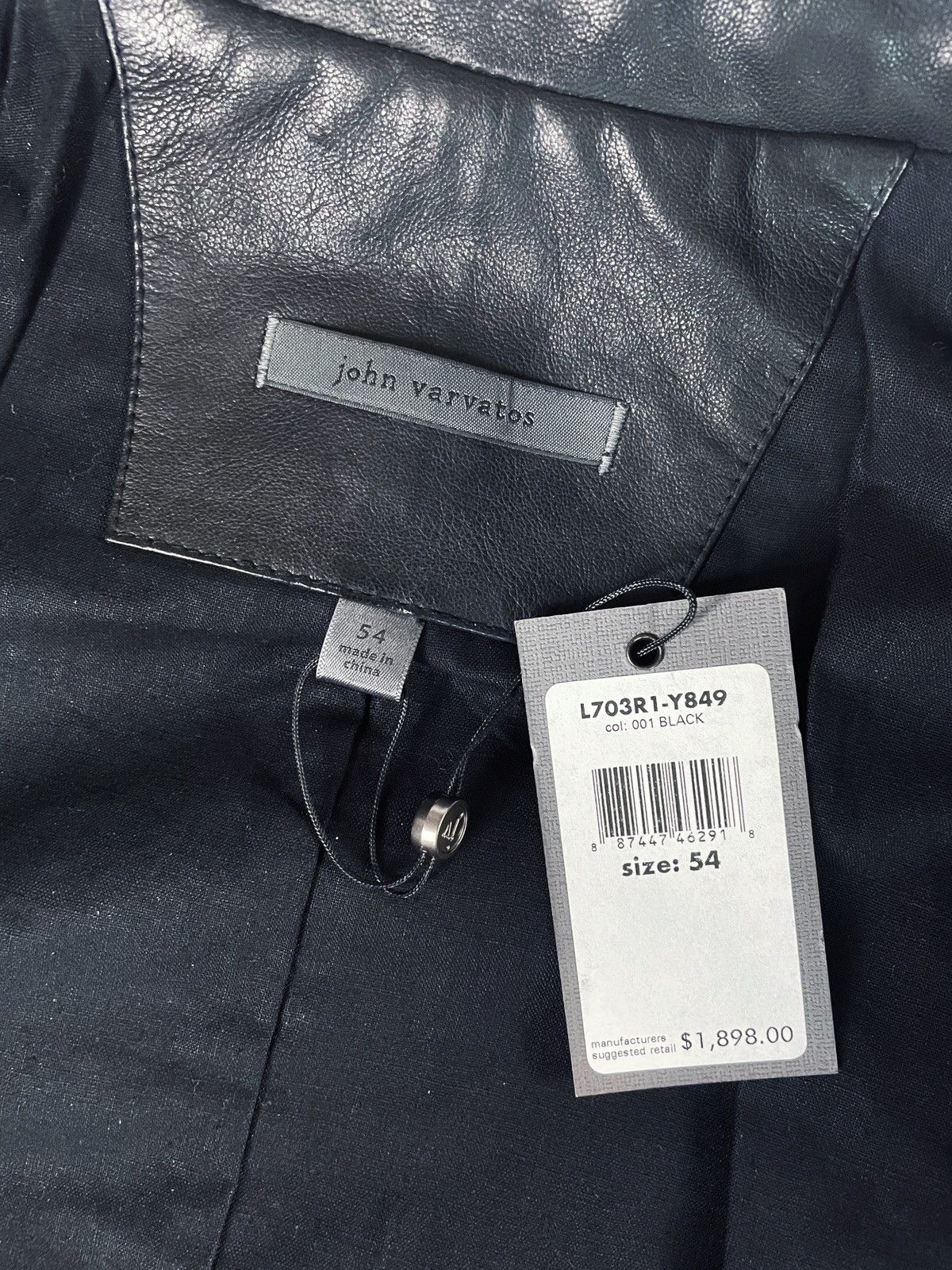 John Varvatos John Varvatos Lambskin Leather Jacket Size US L / EU 52-54 / 3 - 8 Thumbnail