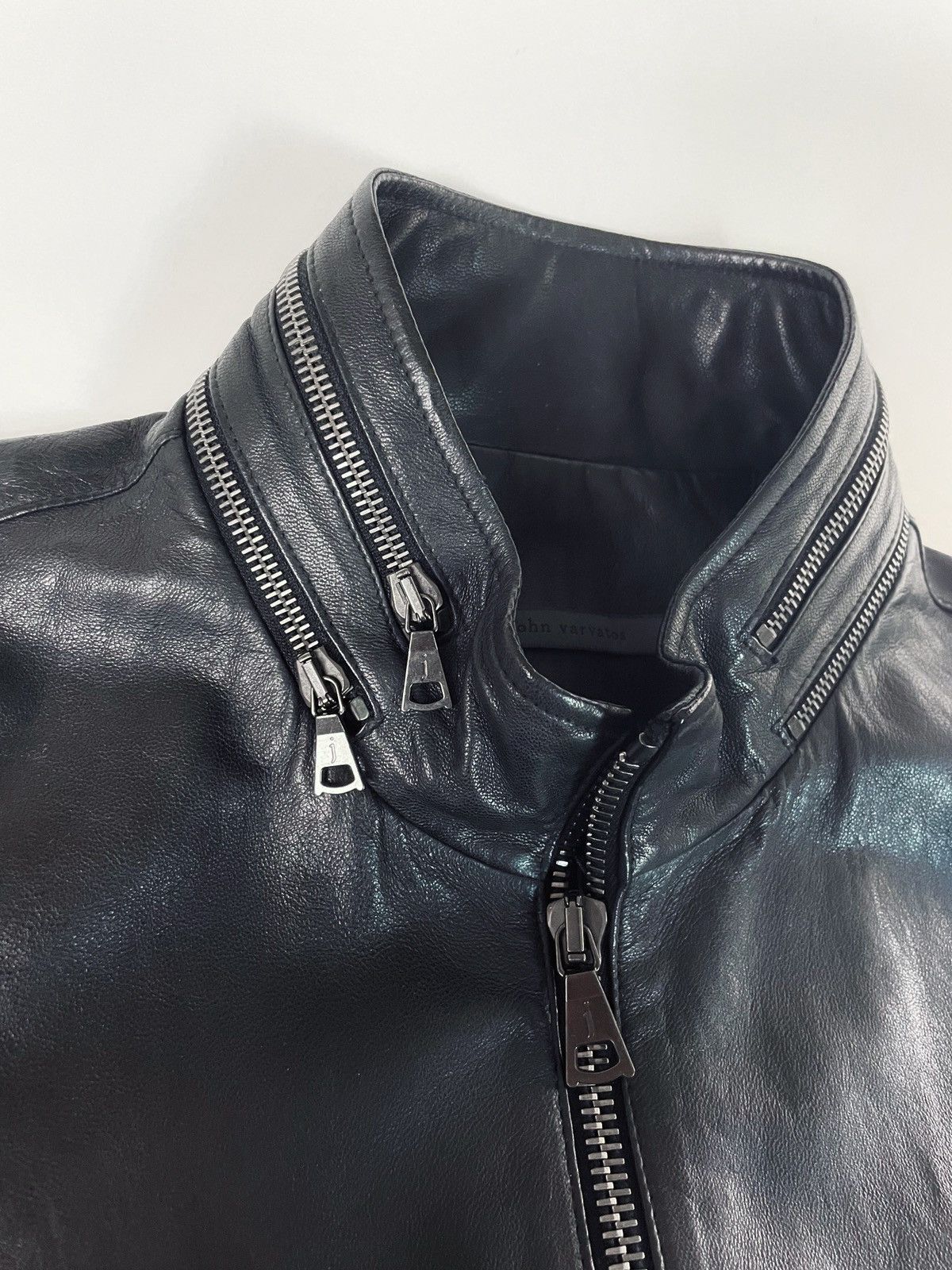 John Varvatos John Varvatos Lambskin Leather Jacket Size US L / EU 52-54 / 3 - 7 Thumbnail