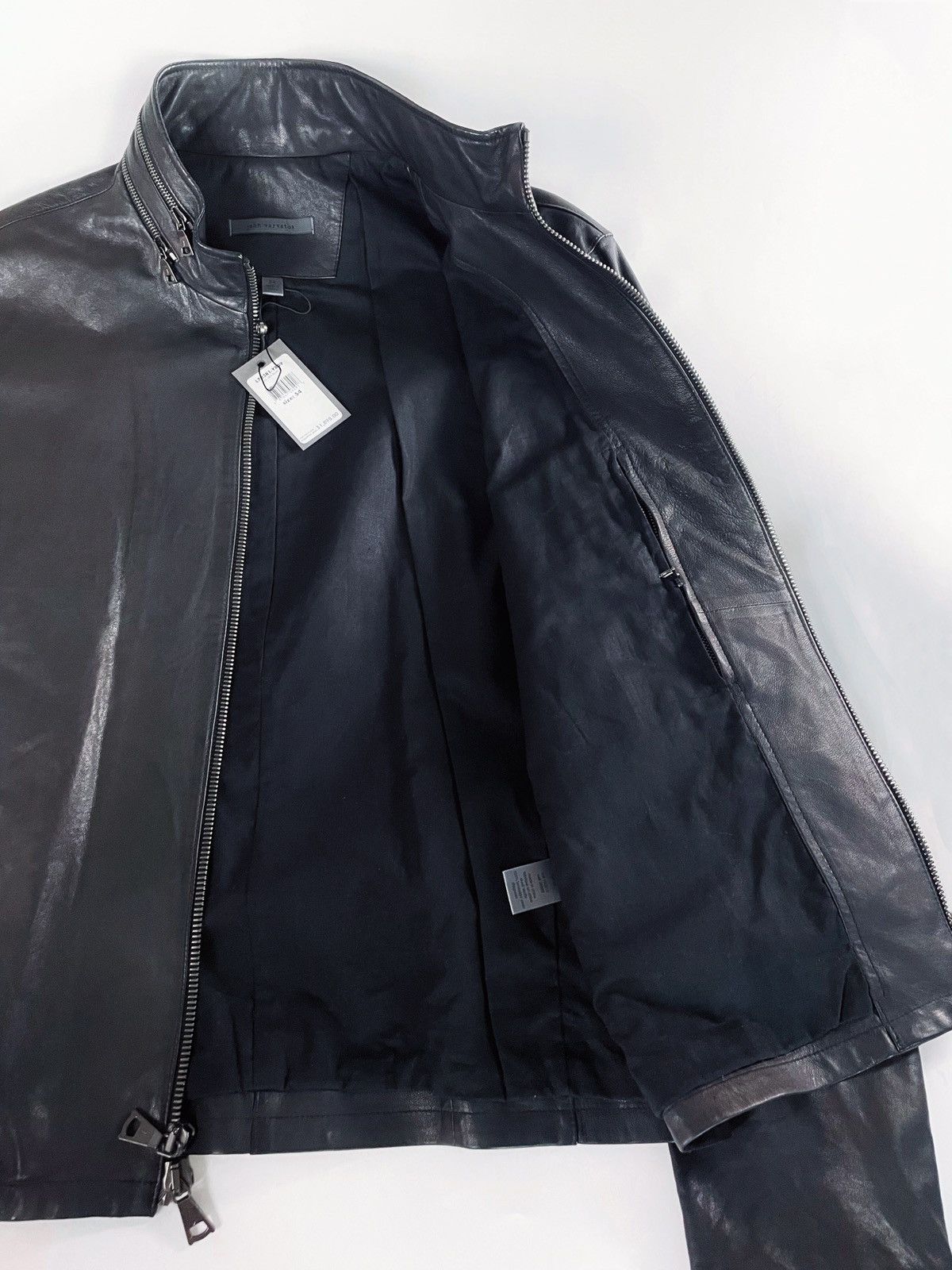 John Varvatos John Varvatos Lambskin Leather Jacket Size US L / EU 52-54 / 3 - 9 Thumbnail
