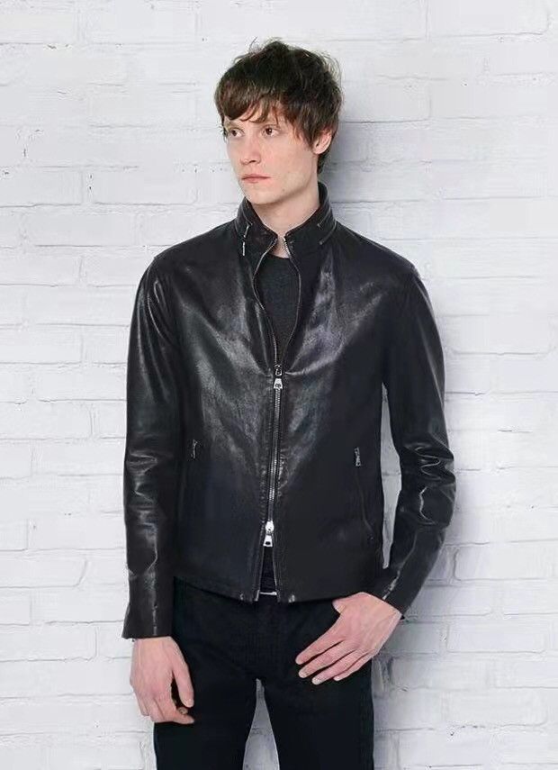 John Varvatos Lambskin Leather Jacket