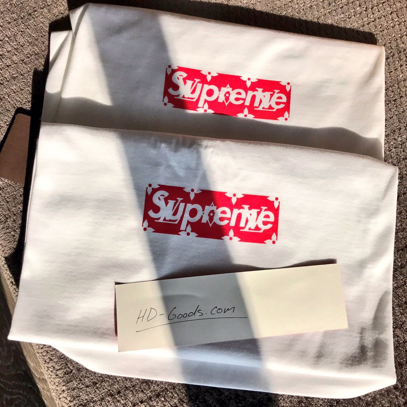 LOUIS VUITTON SUPREME SHIRT $90 SIZES LRG-3XL