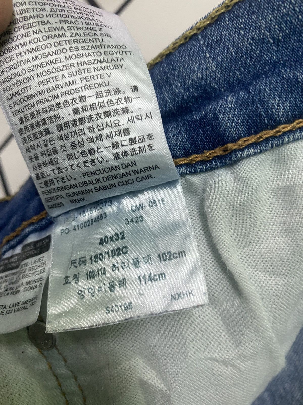 Levi's × Vintage Vintage LEVIS 553 Blue Distressed Denim - L50 Size US 40 / EU 56 - 17 Thumbnail