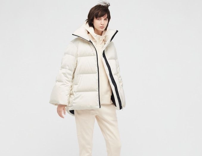 NEW high quality Uniqlo +J Jil Sander Down Volume Oversized Puffer Jacket Coat - Off White