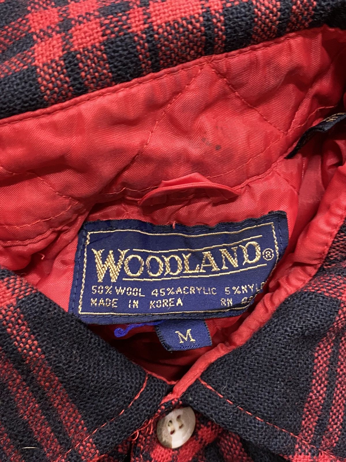 Vintage Vintage 70s Woodland Plaid Flannel Wool Shirt Size US M / EU 48-50 / 2 - 4 Thumbnail