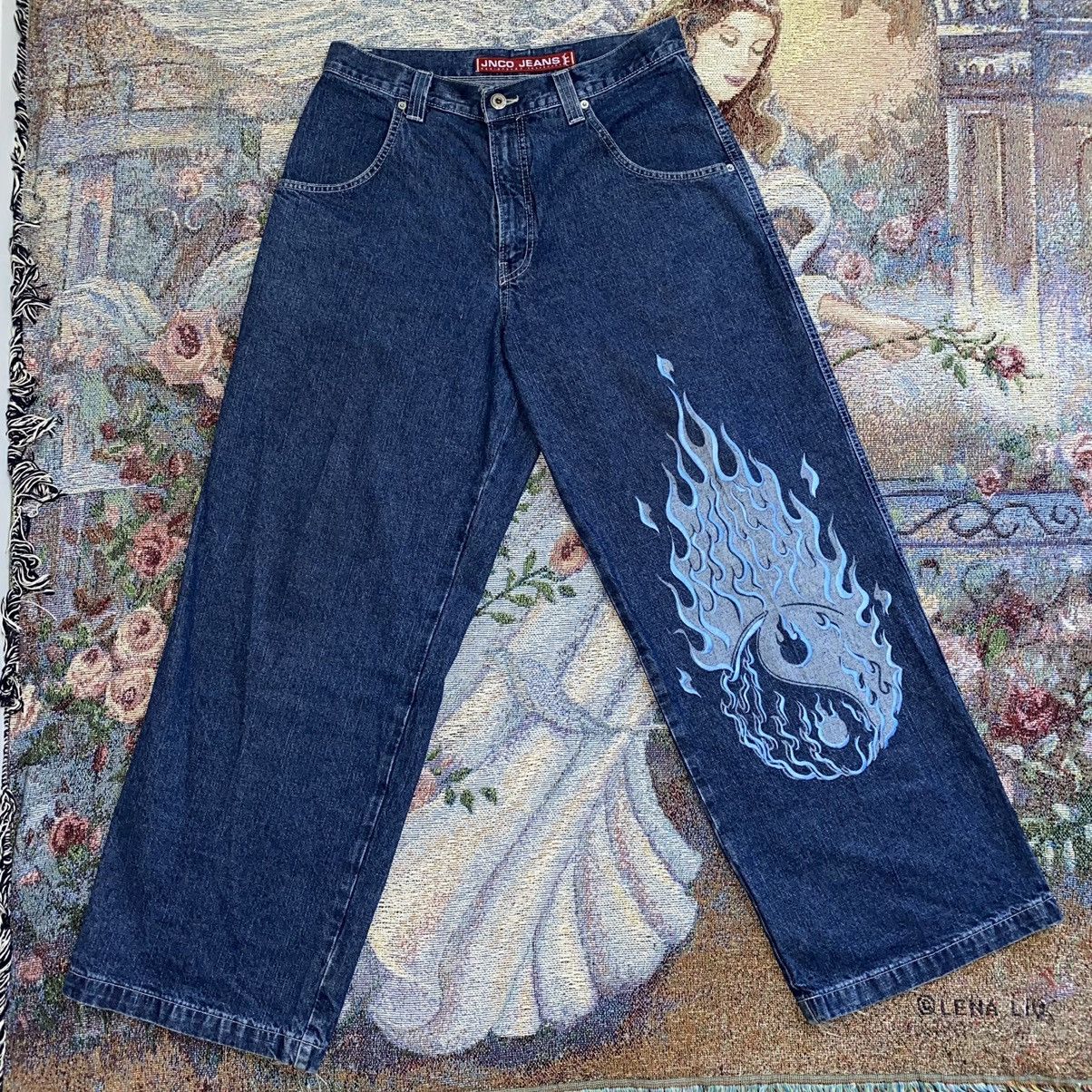 Jnco × Vintage 90's Jnco Embroidered Yin-Yang | Grailed Jnco × Vintage 90's Jnco Embroidered Yin-Yang | Grailed