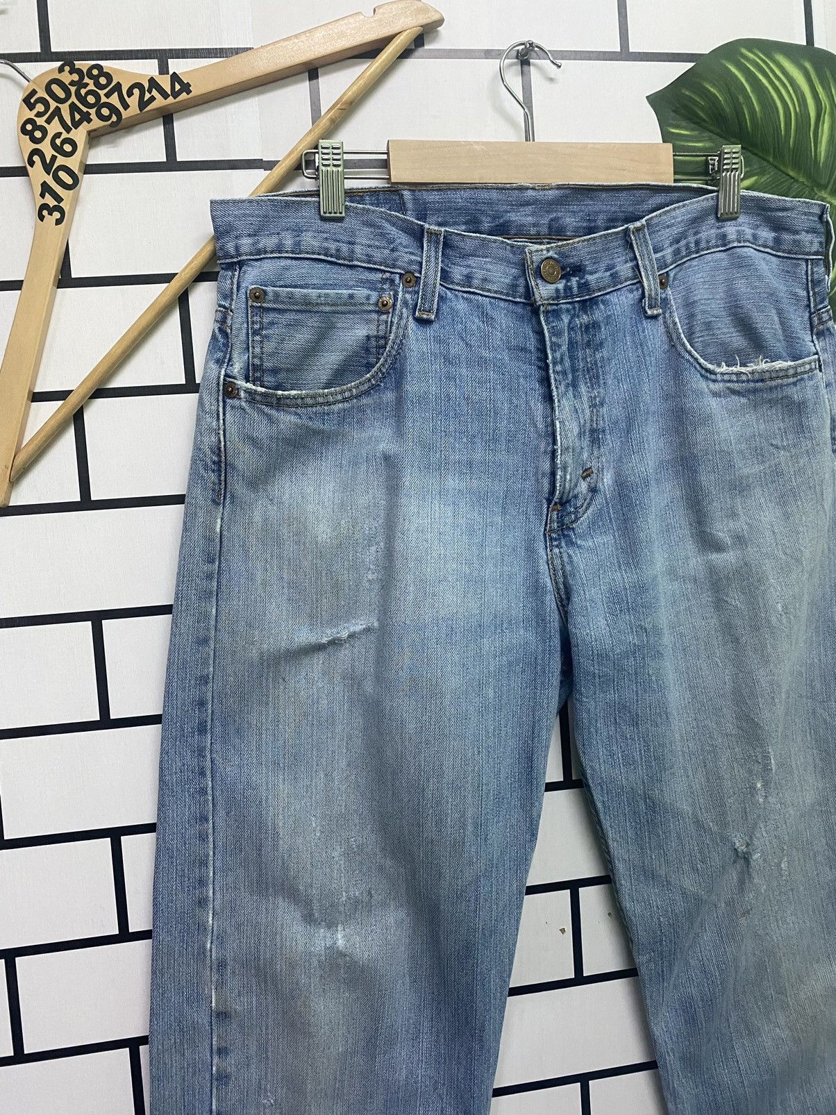 Levi's × Vintage Vintage LEVIS 569 Distressed Denim -L52 Size US 33 - 4 Thumbnail
