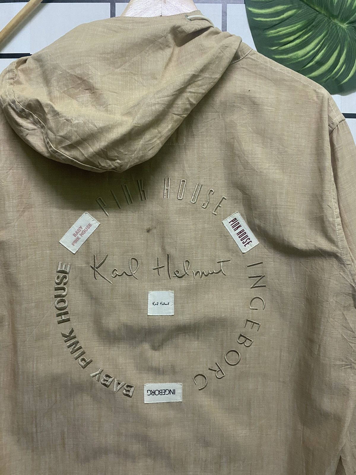 Karl Helmut × Pink House × Vintage KARL HELMUT & PINK HOUSE & INGERBORG Light Jacket Hoodie Size US L / EU 52-54 / 3 - 10 Thumbnail