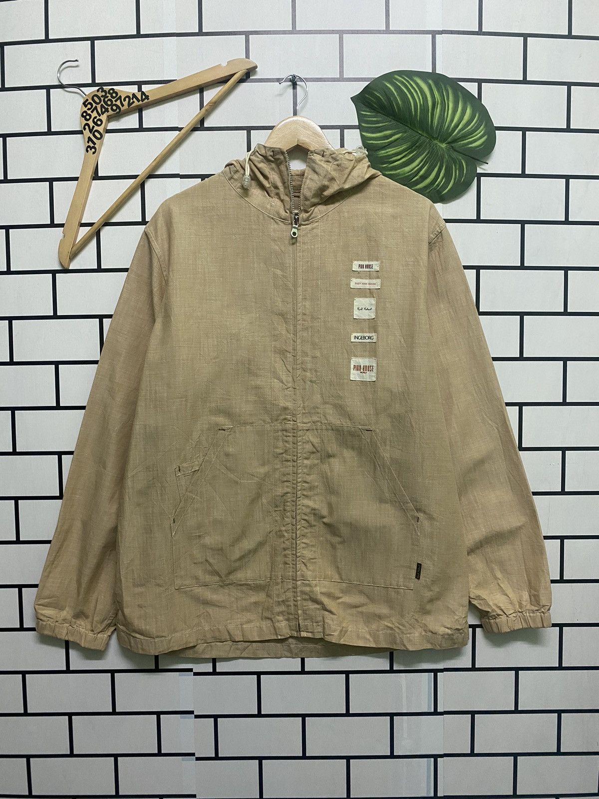 Karl Helmut × Pink House × Vintage KARL HELMUT & PINK HOUSE & INGERBORG Light Jacket Hoodie Size US L / EU 52-54 / 3 - 2 Thumbnail