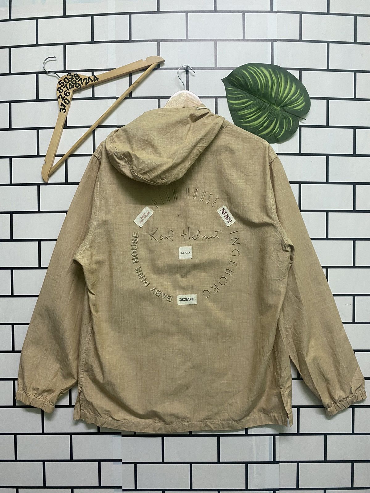 Karl Helmut × Pink House × Vintage KARL HELMUT & PINK HOUSE & INGERBORG Light Jacket Hoodie Size US L / EU 52-54 / 3 - 1 Thumbnail