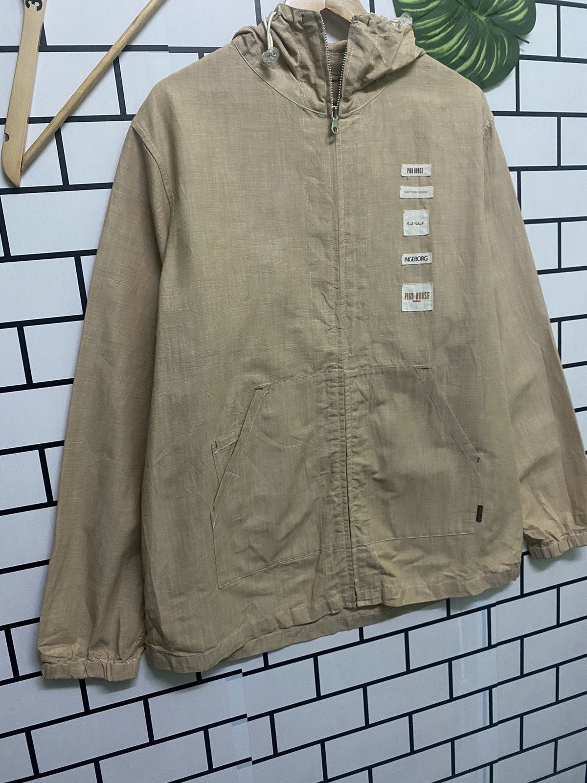 Karl Helmut × Pink House × Vintage KARL HELMUT & PINK HOUSE & INGERBORG Light Jacket Hoodie Size US L / EU 52-54 / 3 - 6 Thumbnail