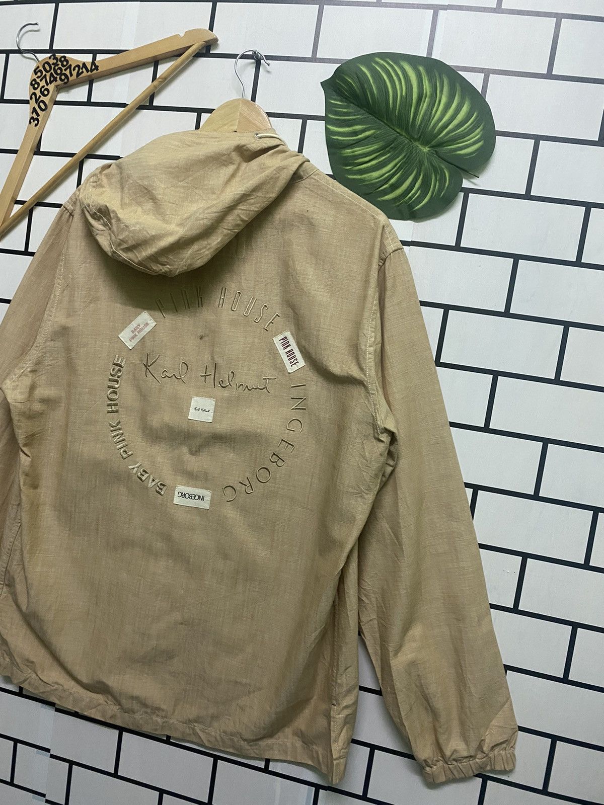 Karl Helmut × Pink House × Vintage KARL HELMUT & PINK HOUSE & INGERBORG Light Jacket Hoodie Size US L / EU 52-54 / 3 - 13 Thumbnail