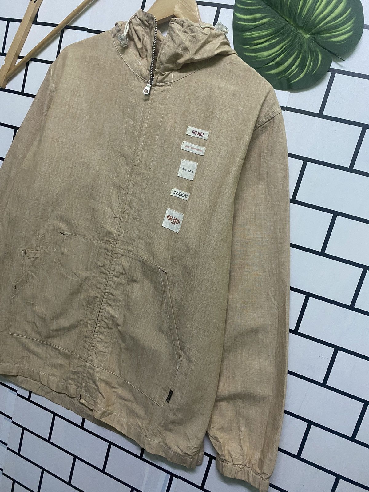 Karl Helmut × Pink House × Vintage KARL HELMUT & PINK HOUSE & INGERBORG Light Jacket Hoodie Size US L / EU 52-54 / 3 - 7 Thumbnail