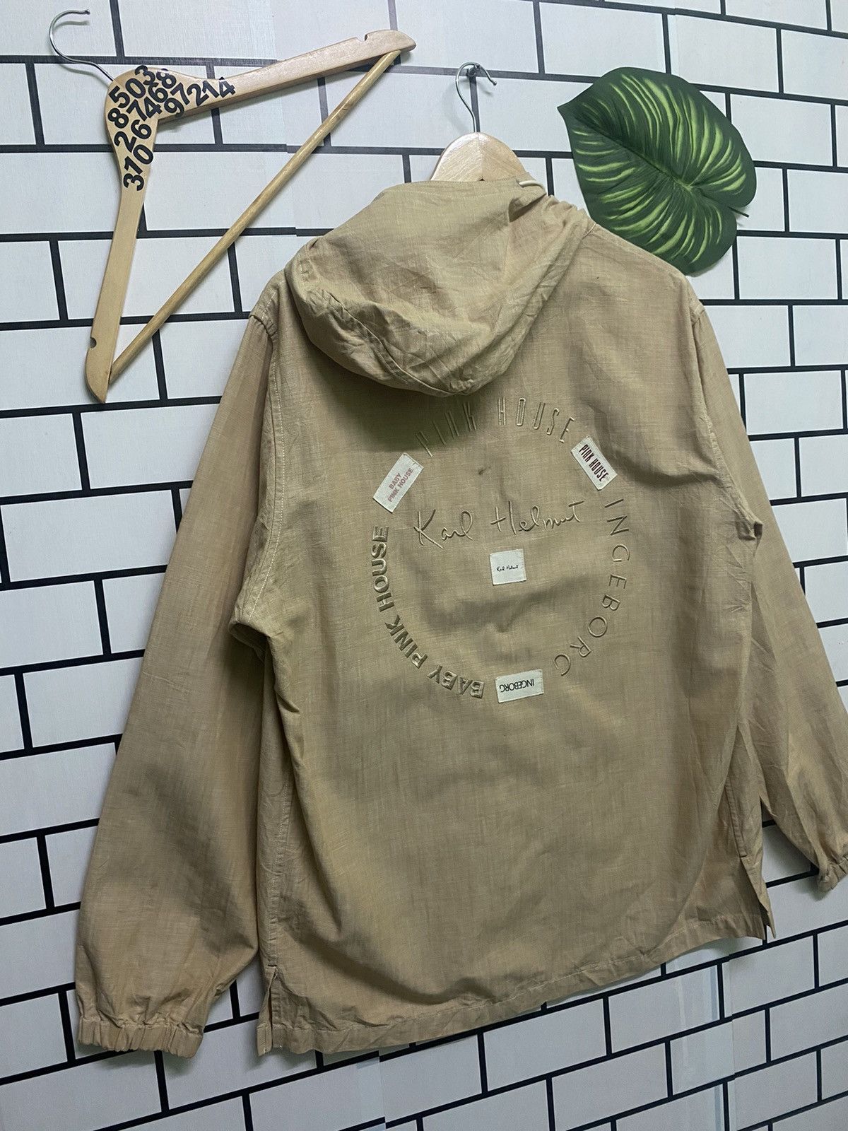 Karl Helmut × Pink House × Vintage KARL HELMUT & PINK HOUSE & INGERBORG Light Jacket Hoodie Size US L / EU 52-54 / 3 - 12 Thumbnail