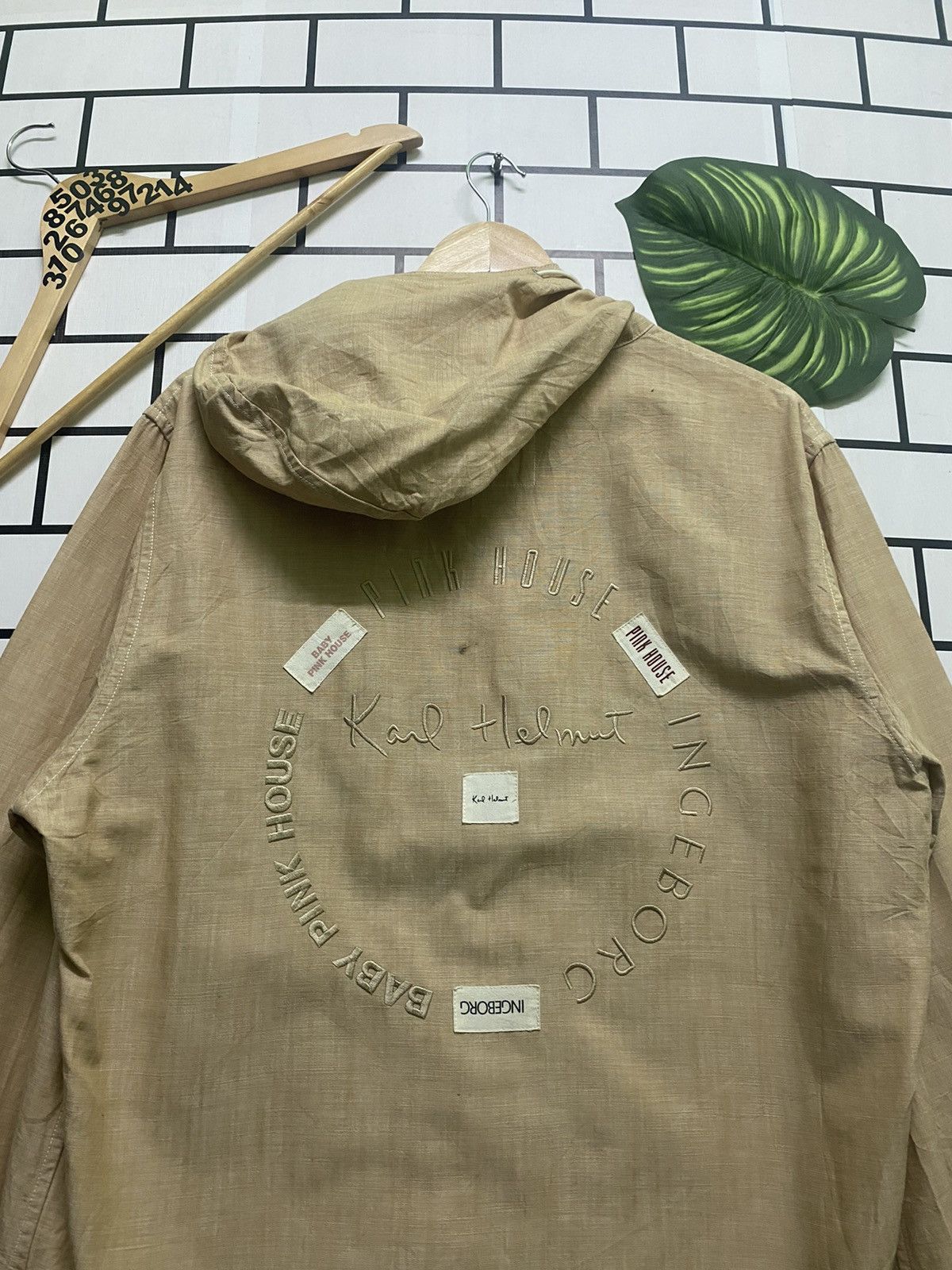 Karl Helmut × Pink House × Vintage KARL HELMUT & PINK HOUSE & INGERBORG Light Jacket Hoodie Size US L / EU 52-54 / 3 - 14 Thumbnail