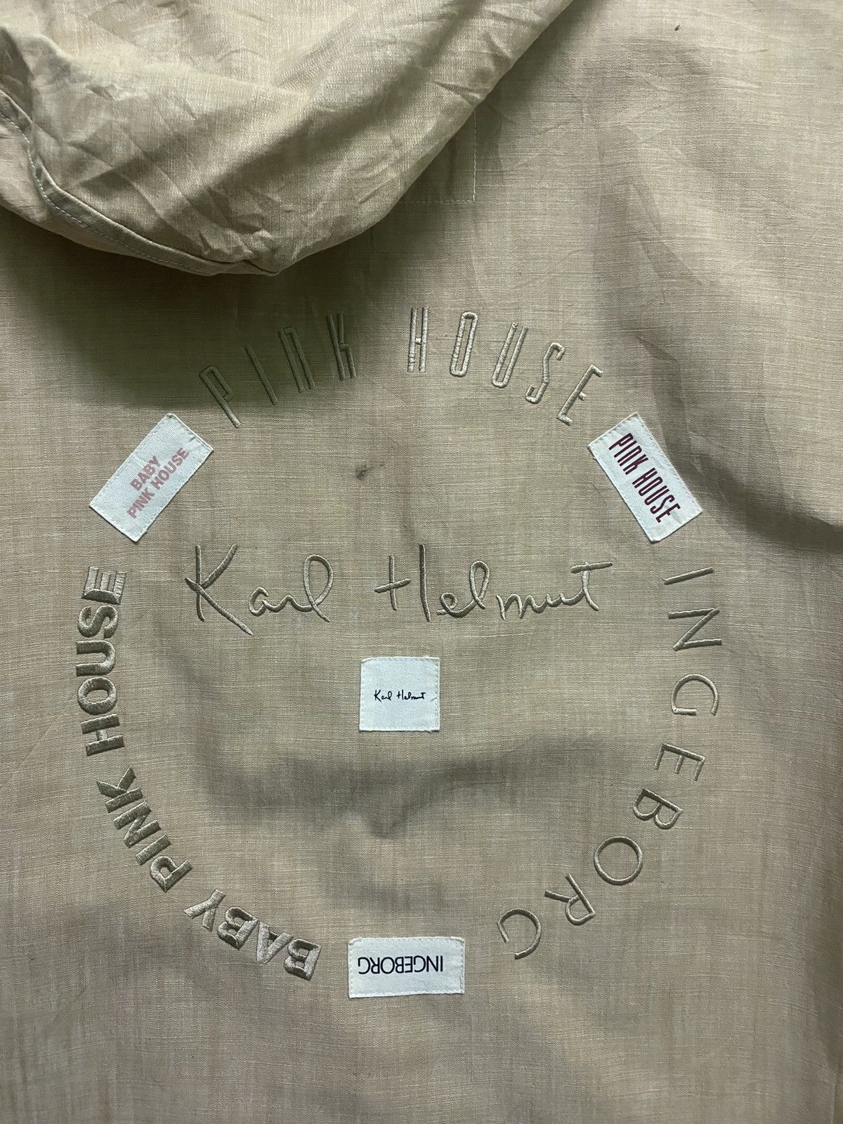 Karl Helmut × Pink House × Vintage KARL HELMUT & PINK HOUSE & INGERBORG Light Jacket Hoodie Size US L / EU 52-54 / 3 - 11 Thumbnail