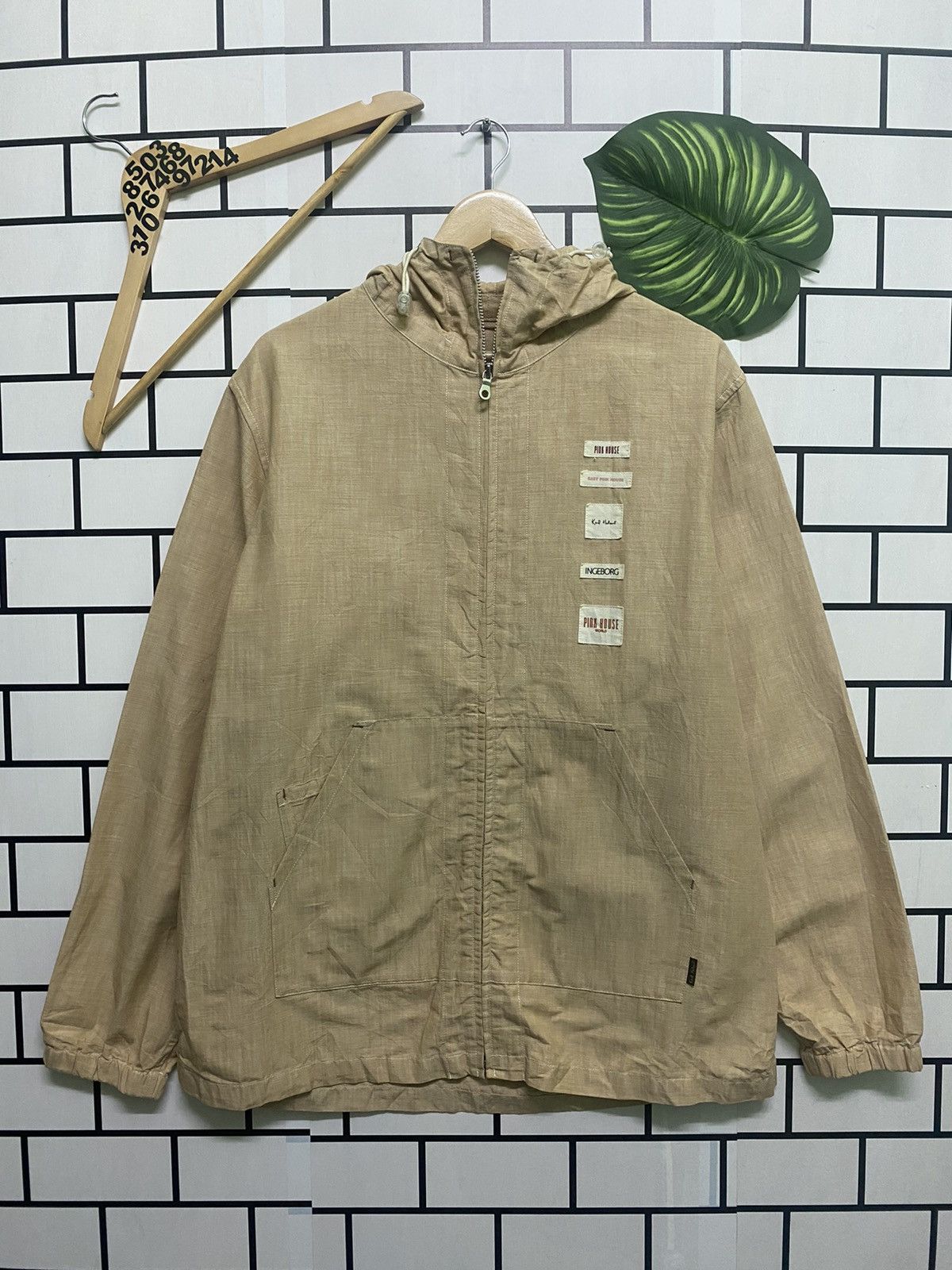Karl Helmut × Pink House × Vintage KARL HELMUT & PINK HOUSE & INGERBORG Light Jacket Hoodie Size US L / EU 52-54 / 3 - 5 Thumbnail