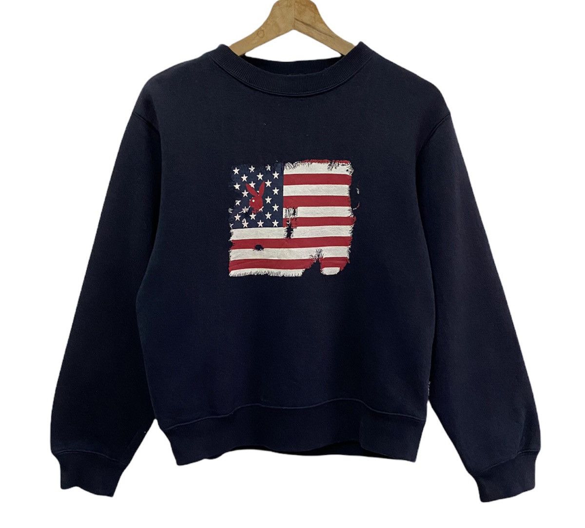 Hysteric Glamour 🔥VINTAGE PLAYBOY US FLAG EMBROIDERY SWEATSHIRT | Grailed