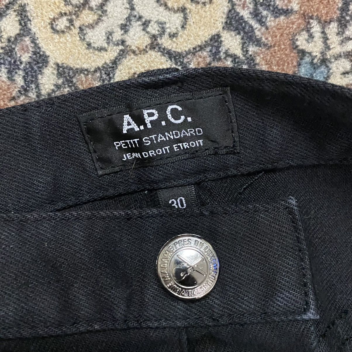 A.P.C. APC Petit Standard Jean Droit Etroid Black Skinny Size US 30 / EU 46 - 9 Thumbnail