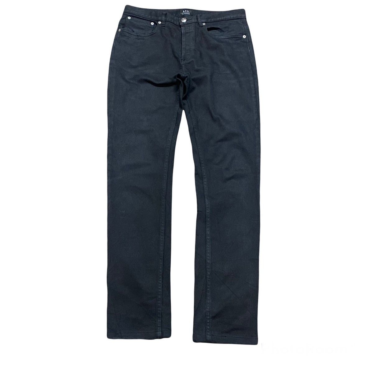 A.P.C. APC Petit Standard Jean Droit Etroid Black Skinny Size US 30 / EU 46 - 1 Thumbnail
