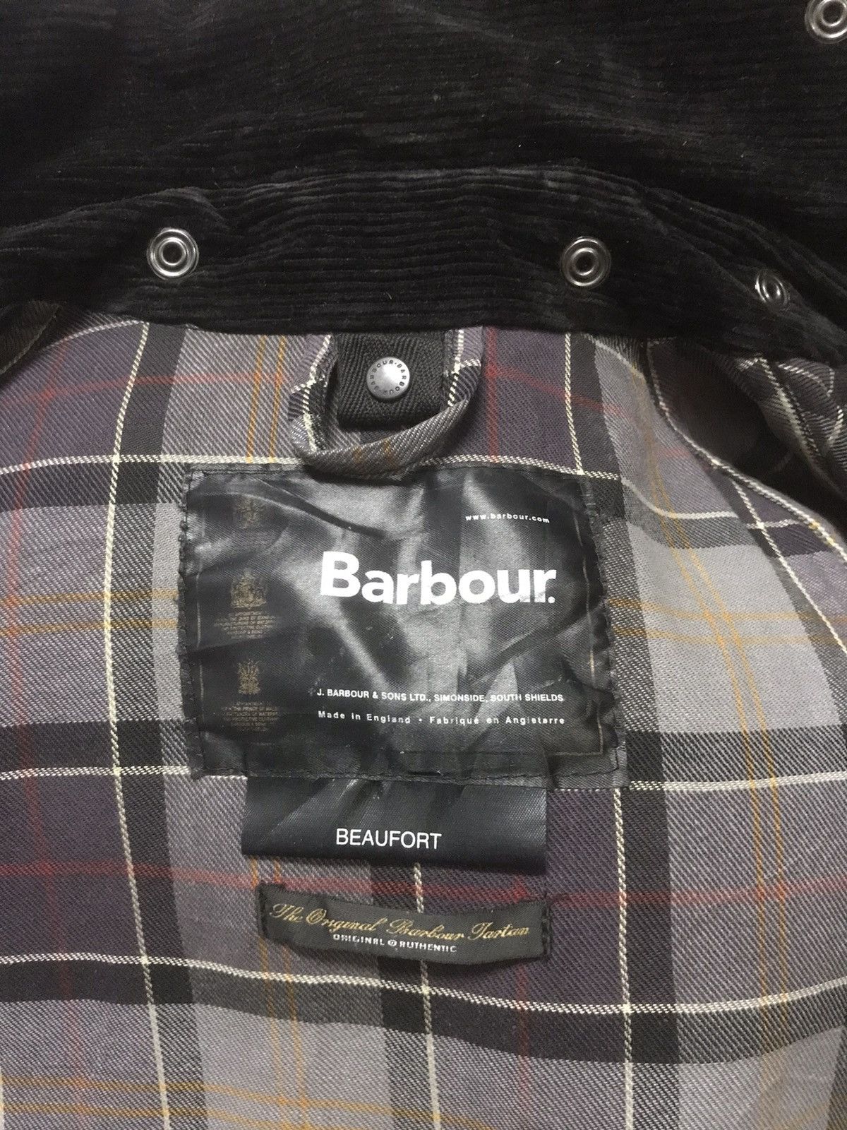 Barbour Barbour Beaufort Waxed Military Green Corduroy Collar Jacket Size US M / EU 48-50 / 2 - 16 Thumbnail