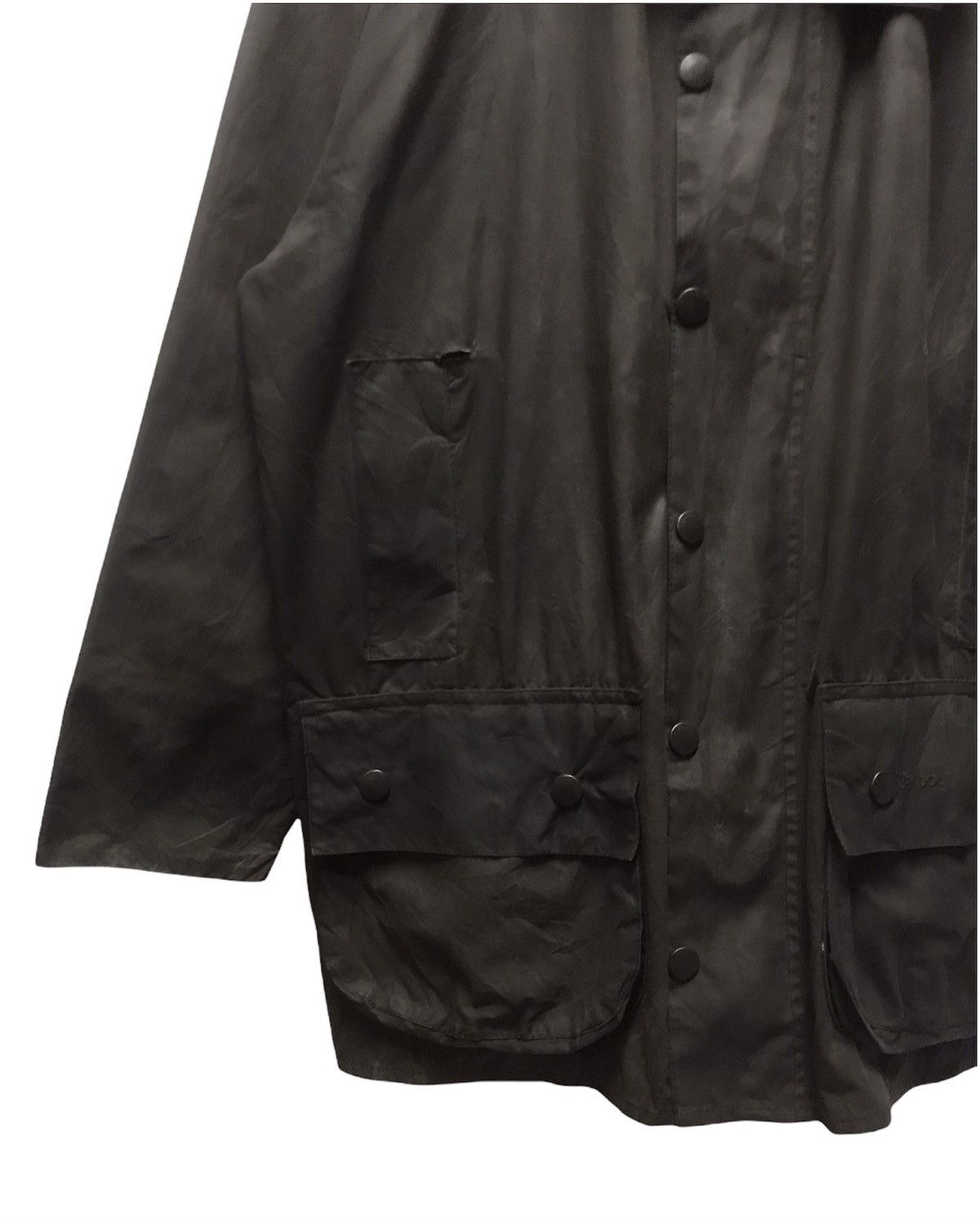Barbour Barbour Beaufort Waxed Military Green Corduroy Collar Jacket Size US M / EU 48-50 / 2 - 5 Thumbnail