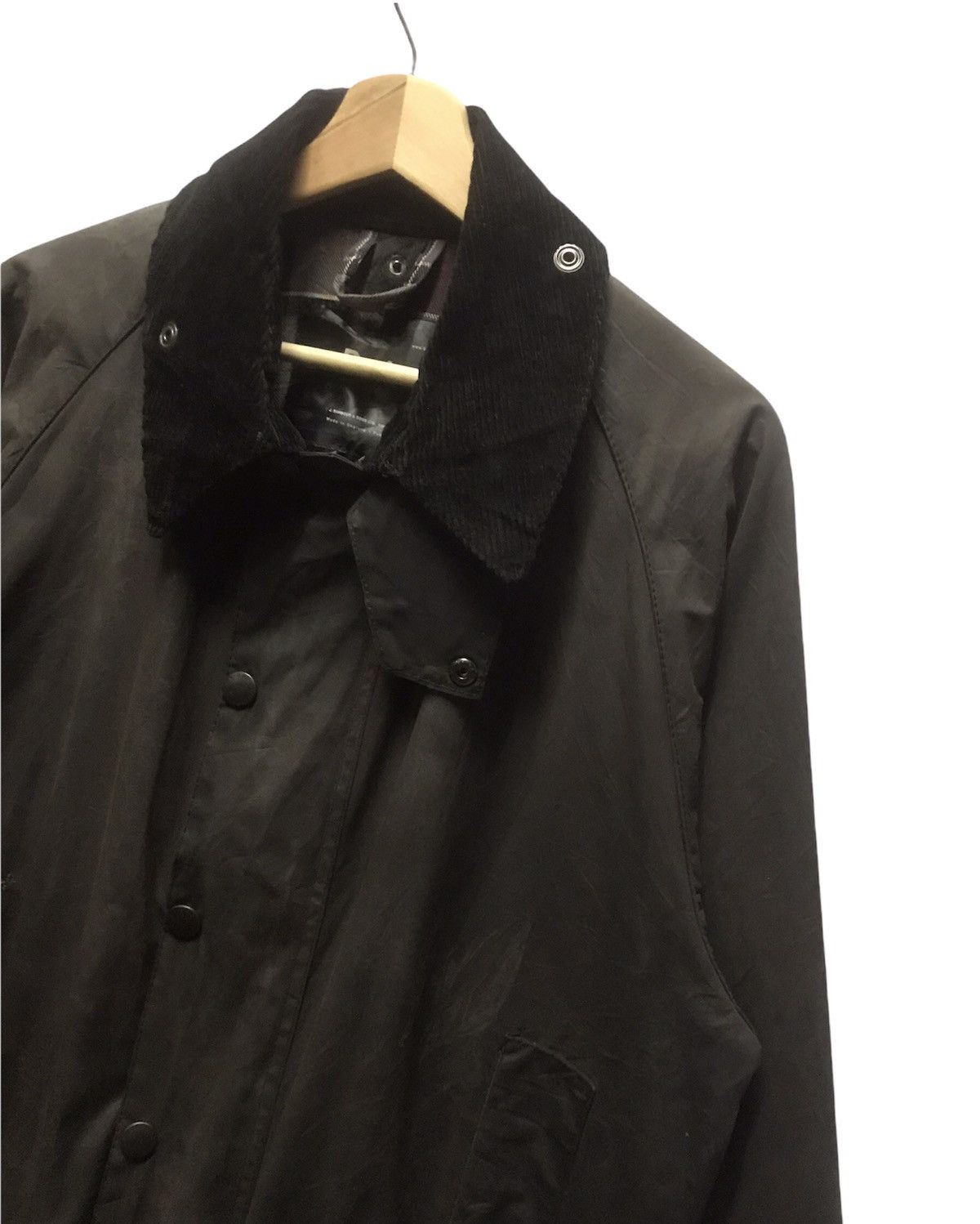Barbour Barbour Beaufort Waxed Military Green Corduroy Collar Jacket Size US M / EU 48-50 / 2 - 3 Thumbnail