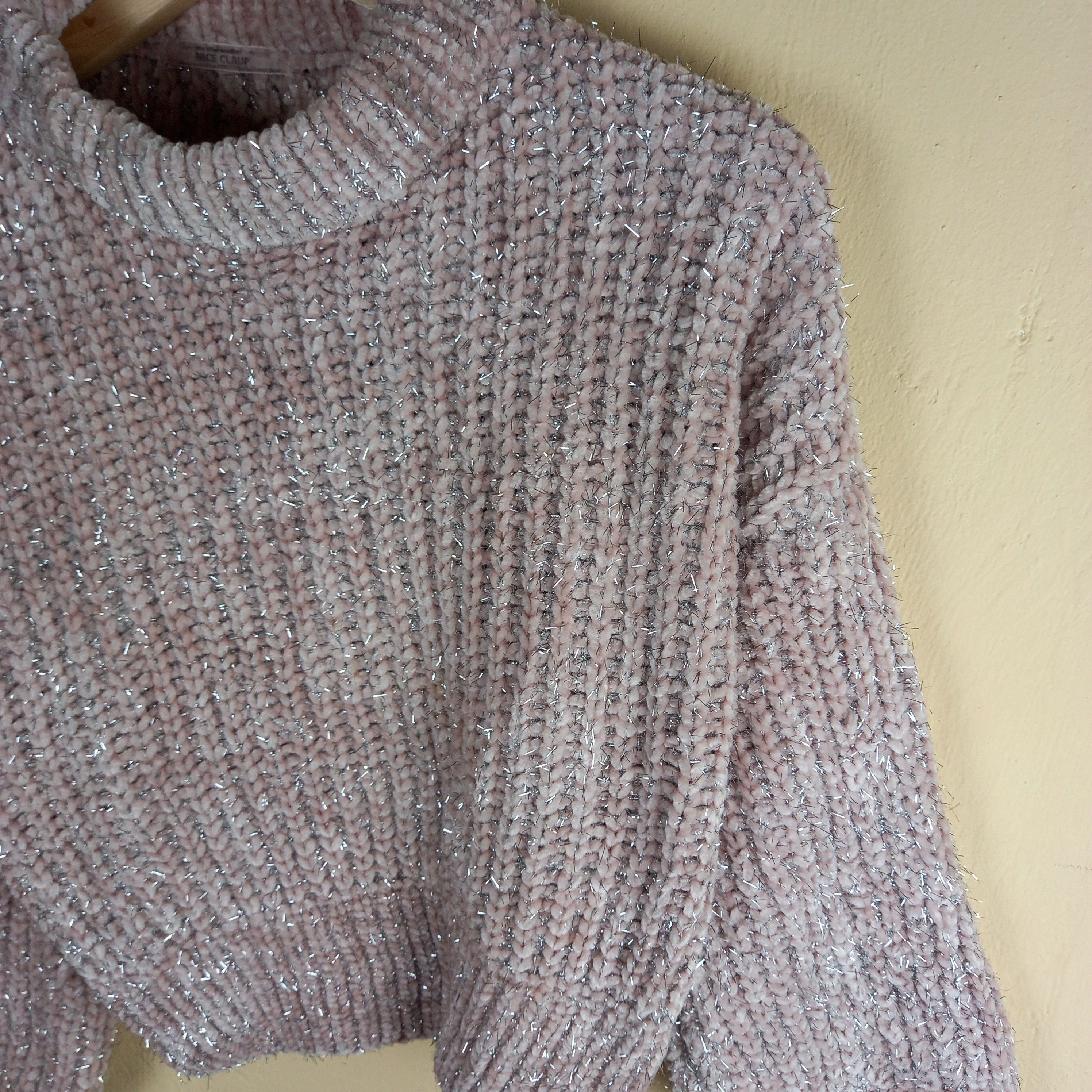 Designer NICE CLAUP :: Drop shoulder knit sweater Size US L / EU 52-54 / 3 - 4 Thumbnail