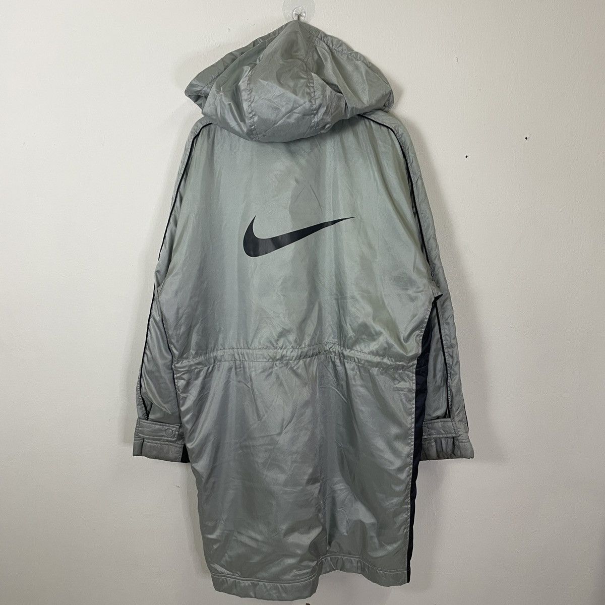 Nike Vintage Nike Big Logo Hoodies Long Jacket Size US XXL / EU 58 / 5 - 2 Thumbnail