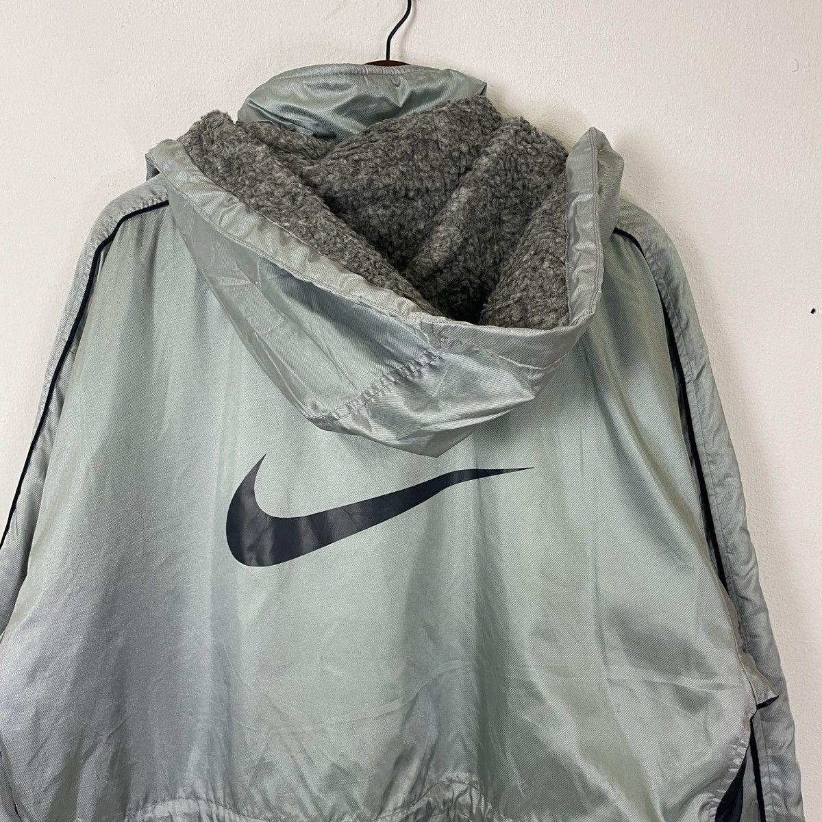 Nike Vintage Nike Big Logo Hoodies Long Jacket Size US XXL / EU 58 / 5 - 5 Thumbnail