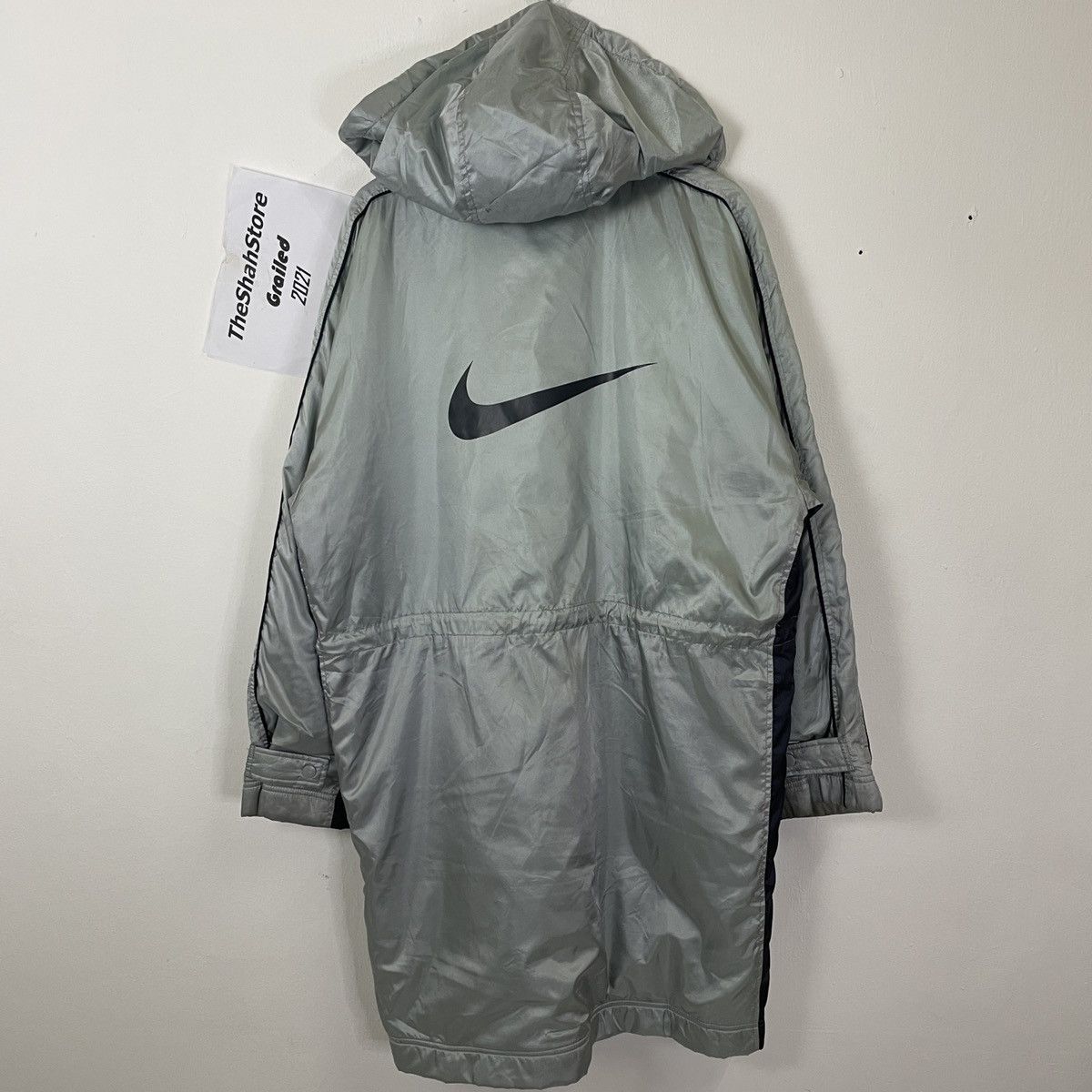Nike Vintage Nike Big Logo Hoodies Long Jacket Size US XXL / EU 58 / 5 - 1 Thumbnail