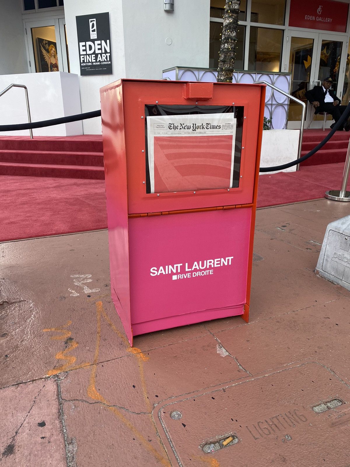 Yves Saint Laurent Sho Shibuya x Saint Laurent Art Basel Miami Poster
