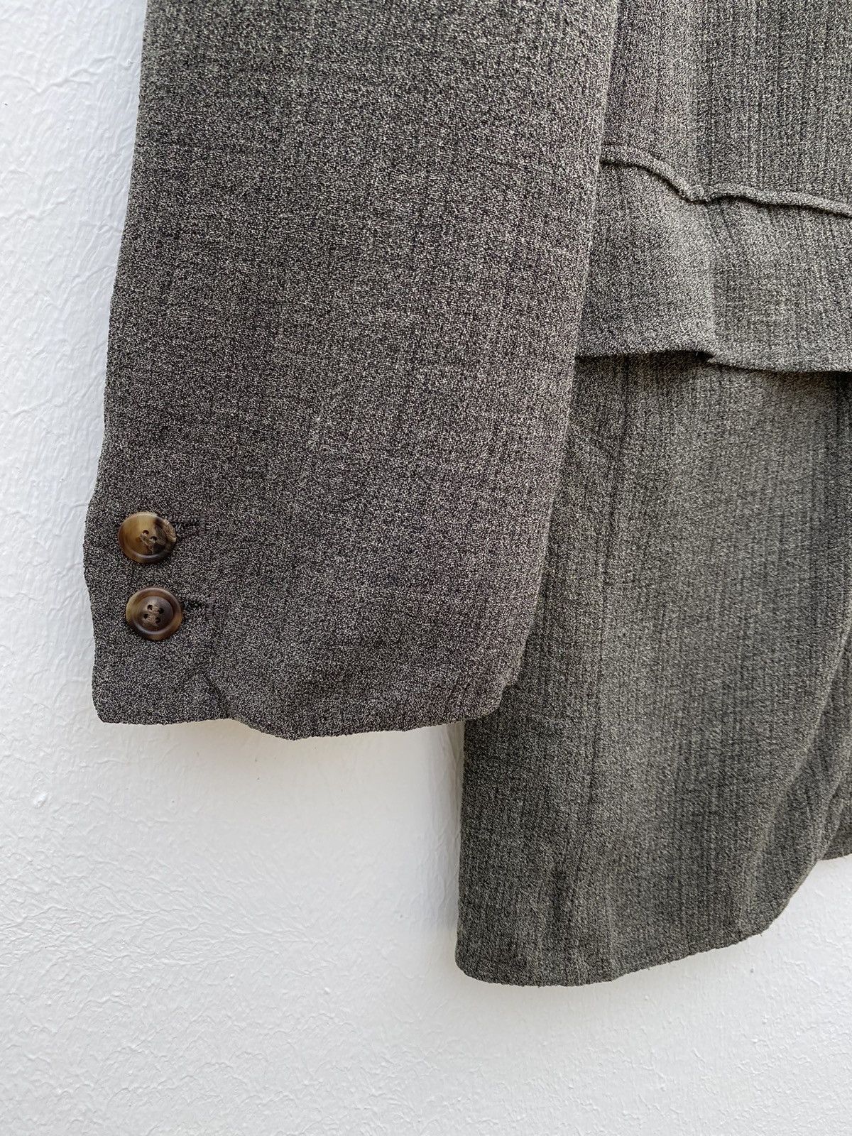 Issey Miyake Archieve🔥 Issey Miyake Herringbone Rayon Jacket Size US M / EU 48-50 / 2 - 10 Thumbnail