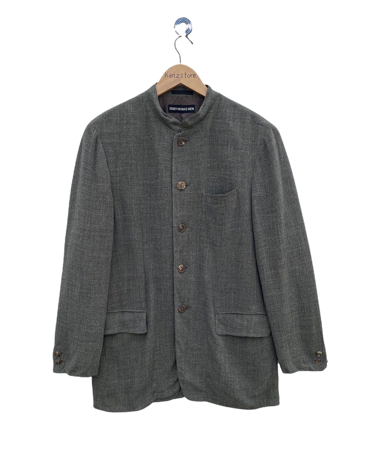 Issey Miyake Archieve🔥 Issey Miyake Herringbone Rayon Jacket Size US M / EU 48-50 / 2 - 1 Thumbnail