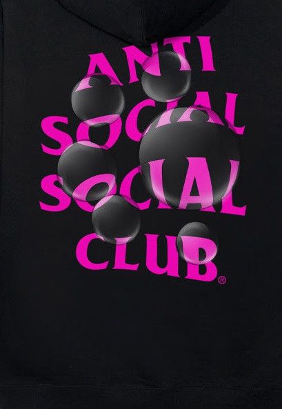 Anti Social Social Club × Members Only DS member exclusive Pink ASSC Bubblegum Black Hoodie Vlone Size US M / EU 48-50 / 2 - 5 Thumbnail