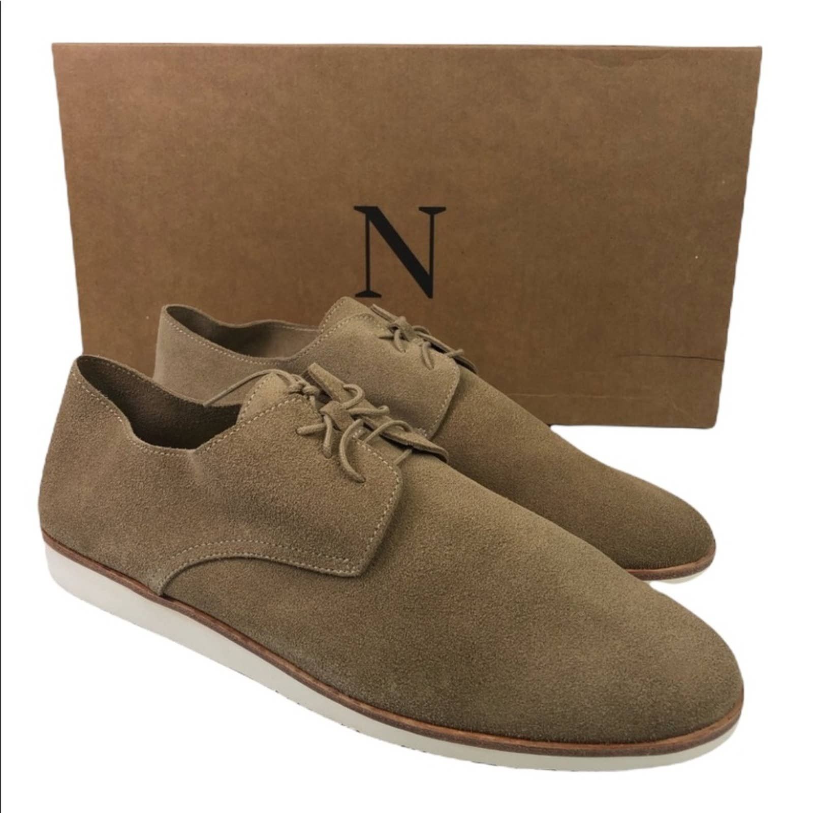 Brand New In Box Nisolo Travel Derby Brown Leather Men\'s Shoes Size 8 Nisolo Suede Shoe Lightweight Flex Derby Tan Travel Mens  main image 4