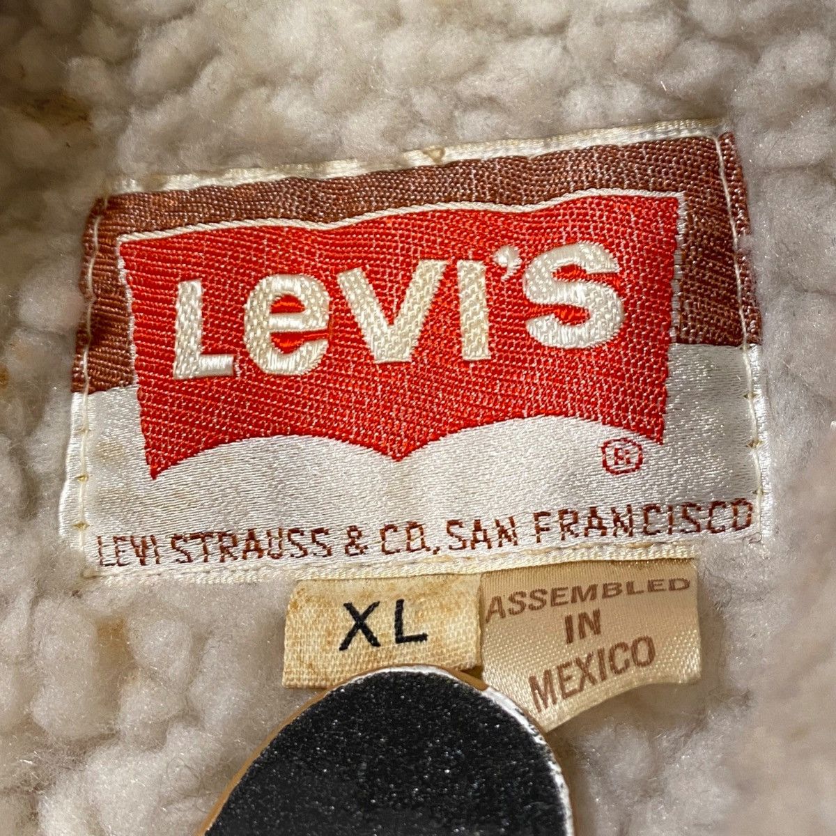 Levi's × Vintage 70s Levi’s Sherpa Lined Vest Suede Short Horn Size US XL / EU 56 / 4 - 2 Thumbnail