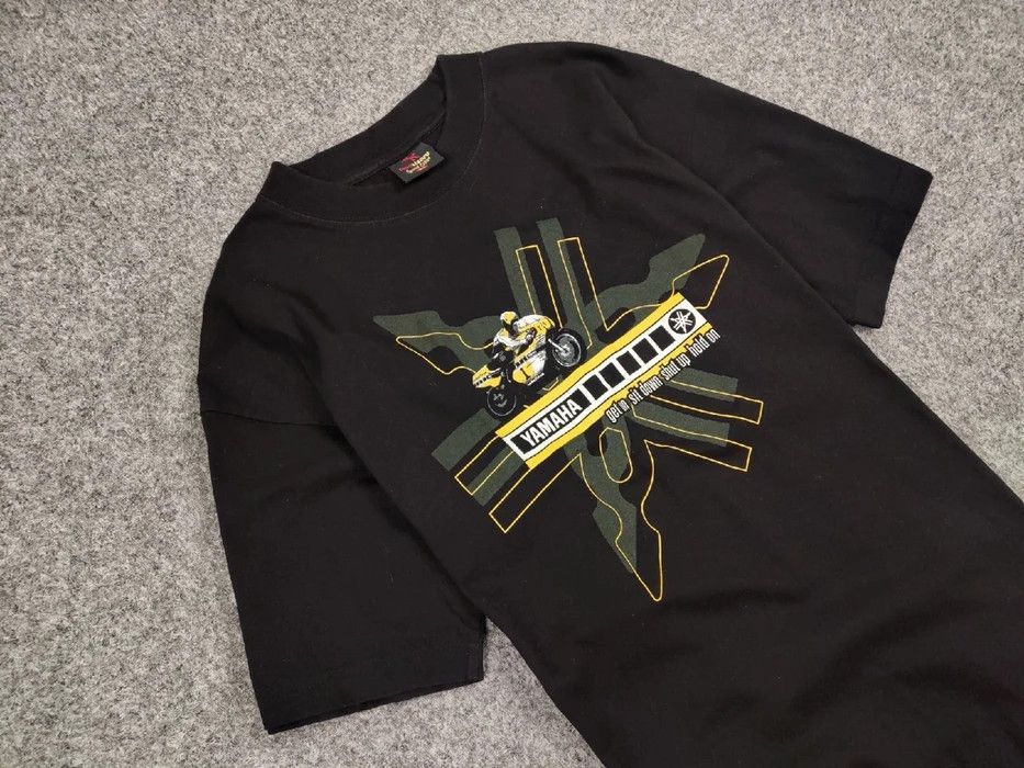 Yamaha Vintage Yamaha Kenny Roberts Race Motorcycle T shirt Size US XL / EU 56 / 4 - 3 Thumbnail