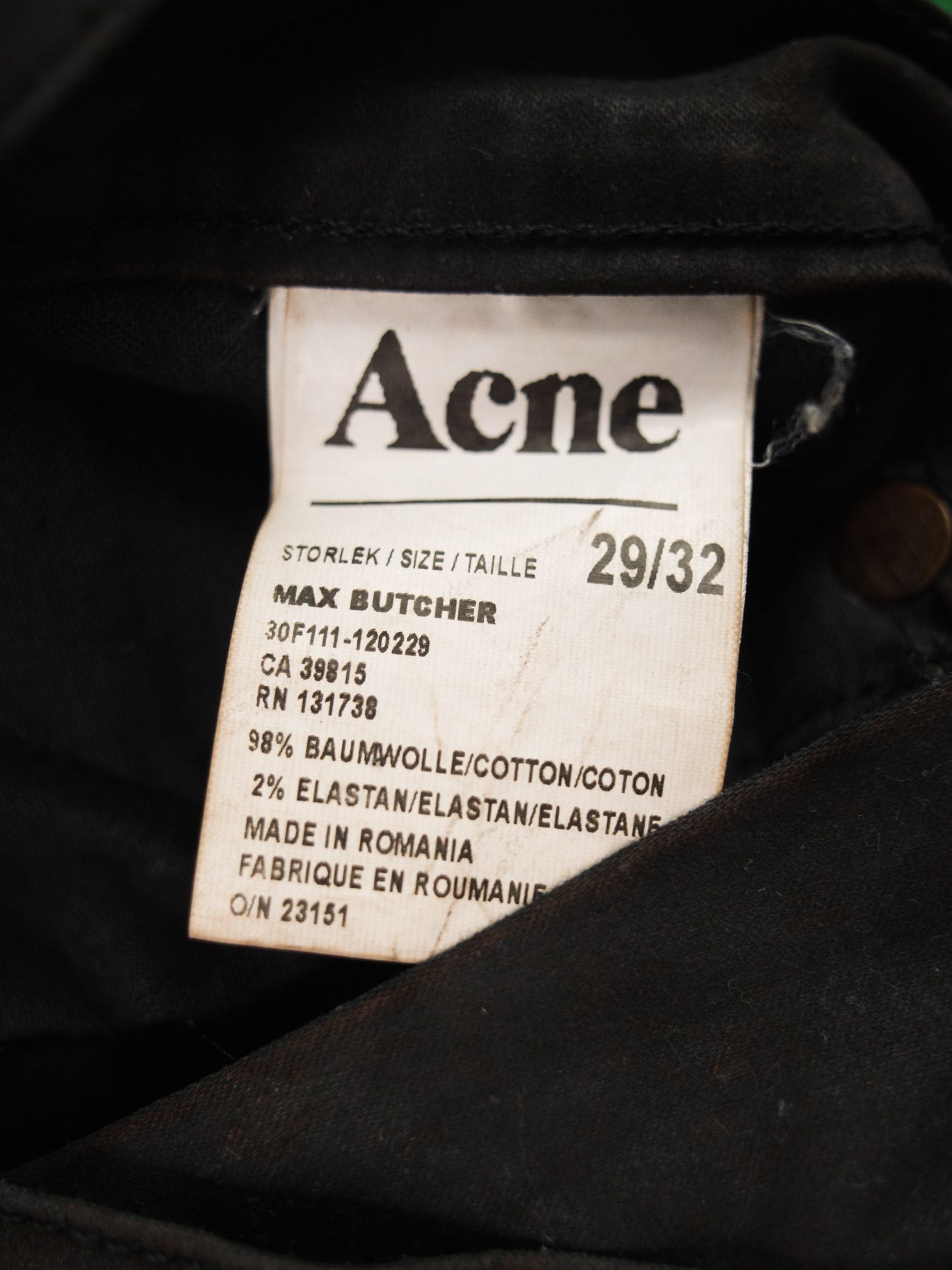 Acne Studios ACNE OPIUM y2k MAX BUTCHER Denim Jeans leaher suede washed Size US 29 - 9 Thumbnail