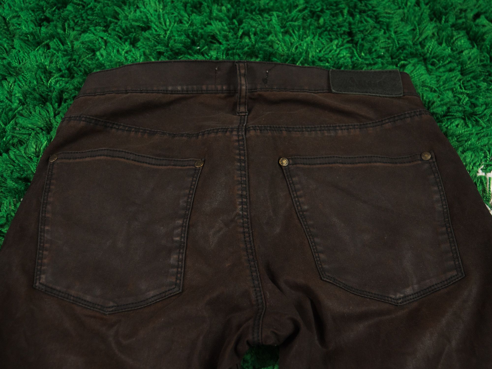 Acne Studios ACNE OPIUM y2k MAX BUTCHER Denim Jeans leaher suede washed Size US 29 - 12 Thumbnail
