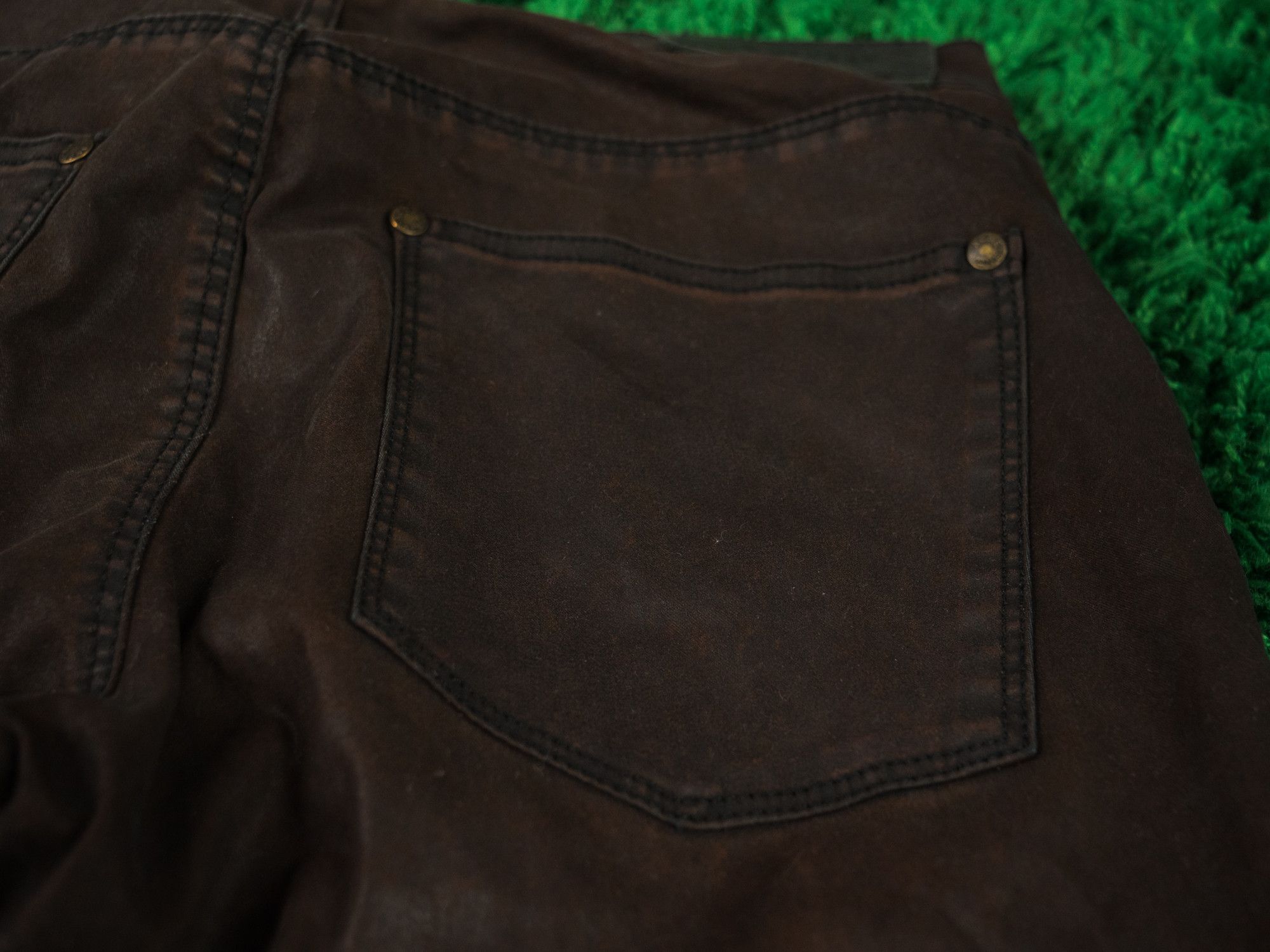 Acne Studios ACNE OPIUM y2k MAX BUTCHER Denim Jeans leaher suede washed Size US 29 - 14 Thumbnail